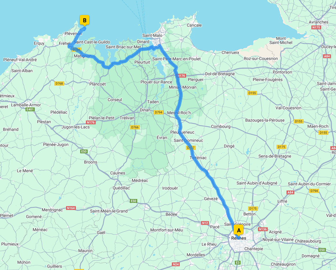 google map for Colosseum