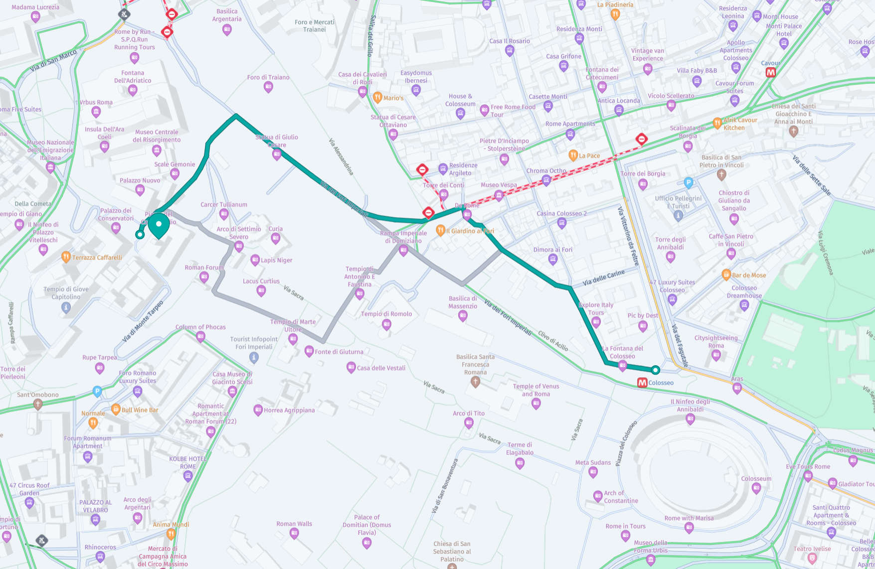 map for Capitoline Hill