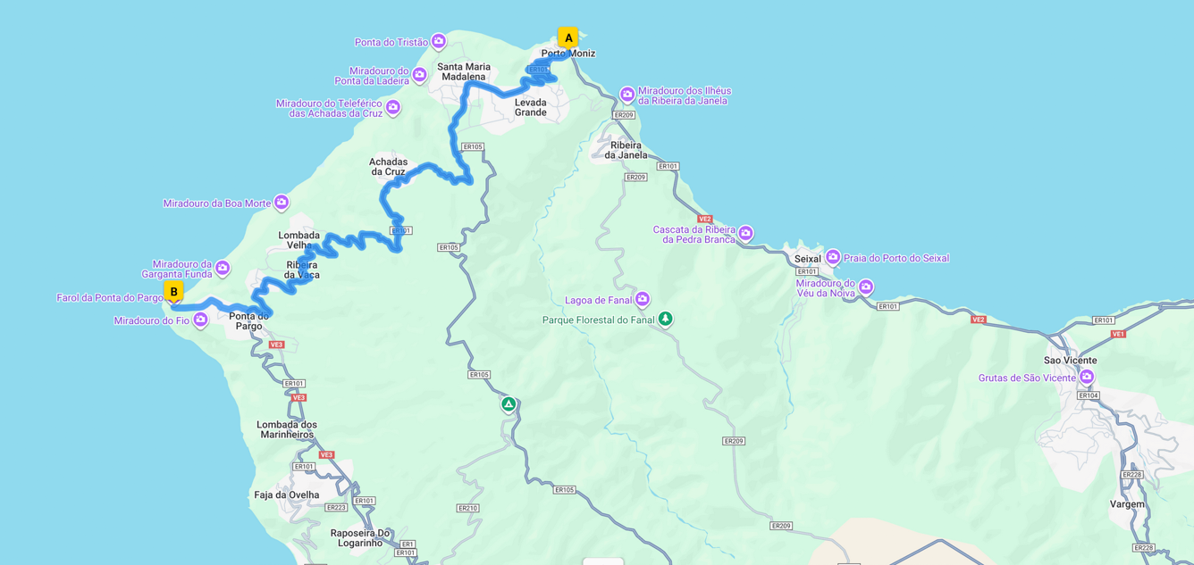 map for Miradouro Farol da Ponta do Pargo