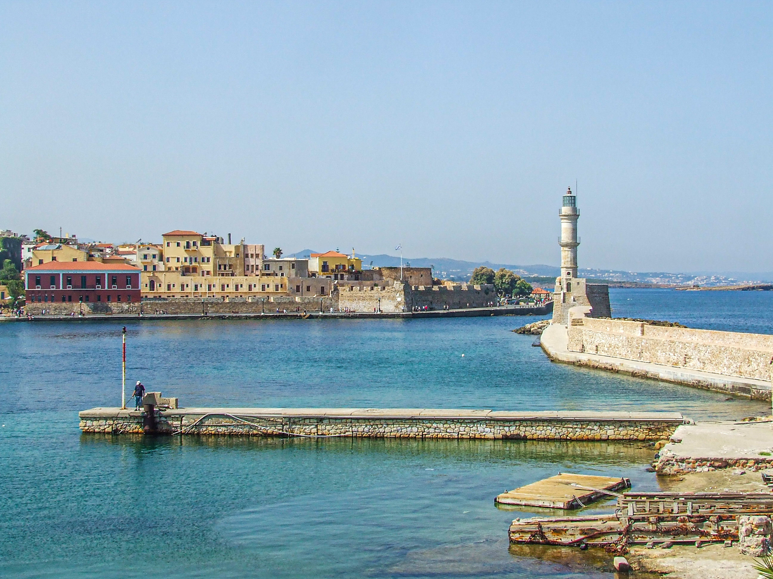 lighthouse on a breakwater