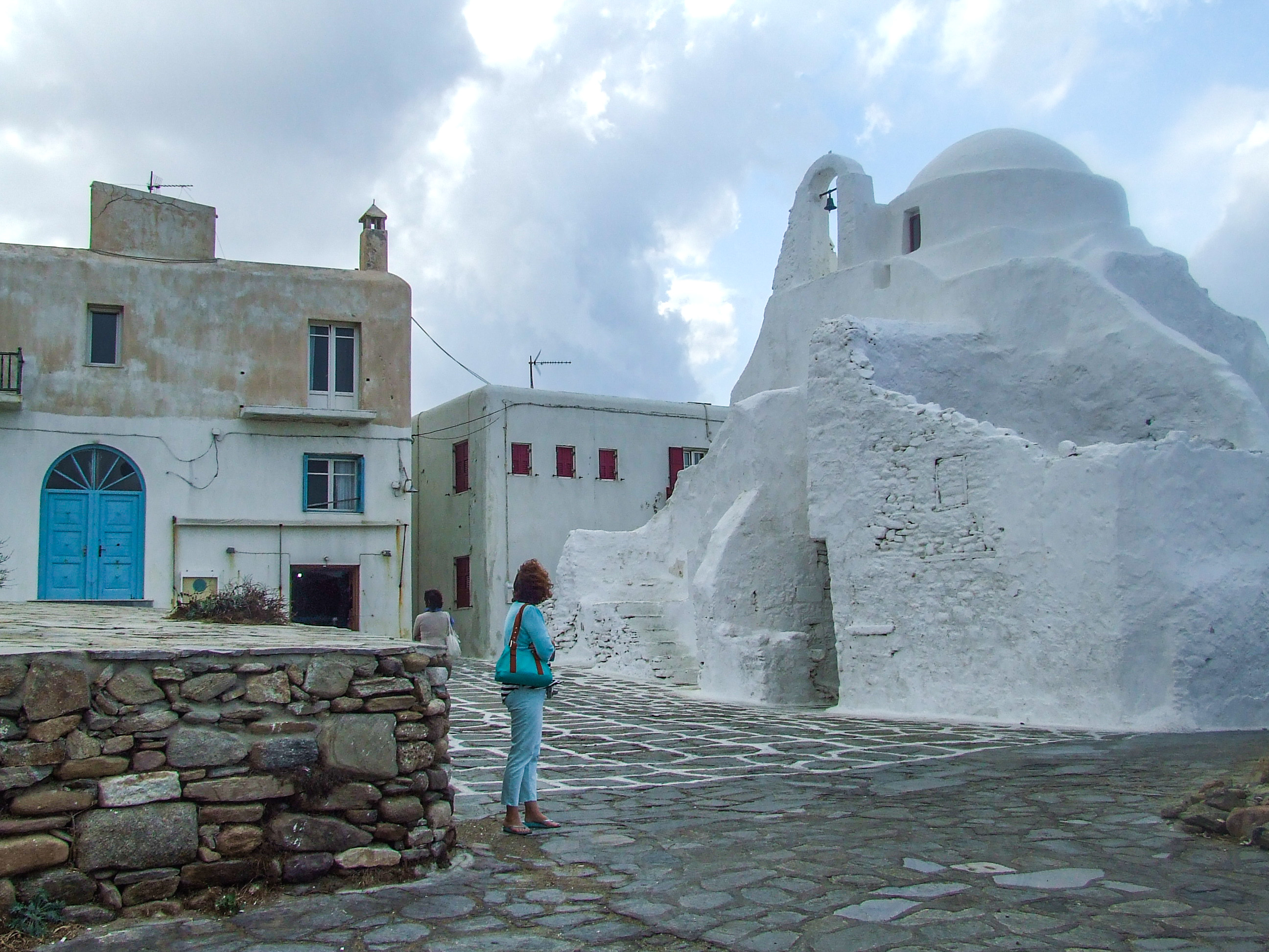 prominent white structure with domes
