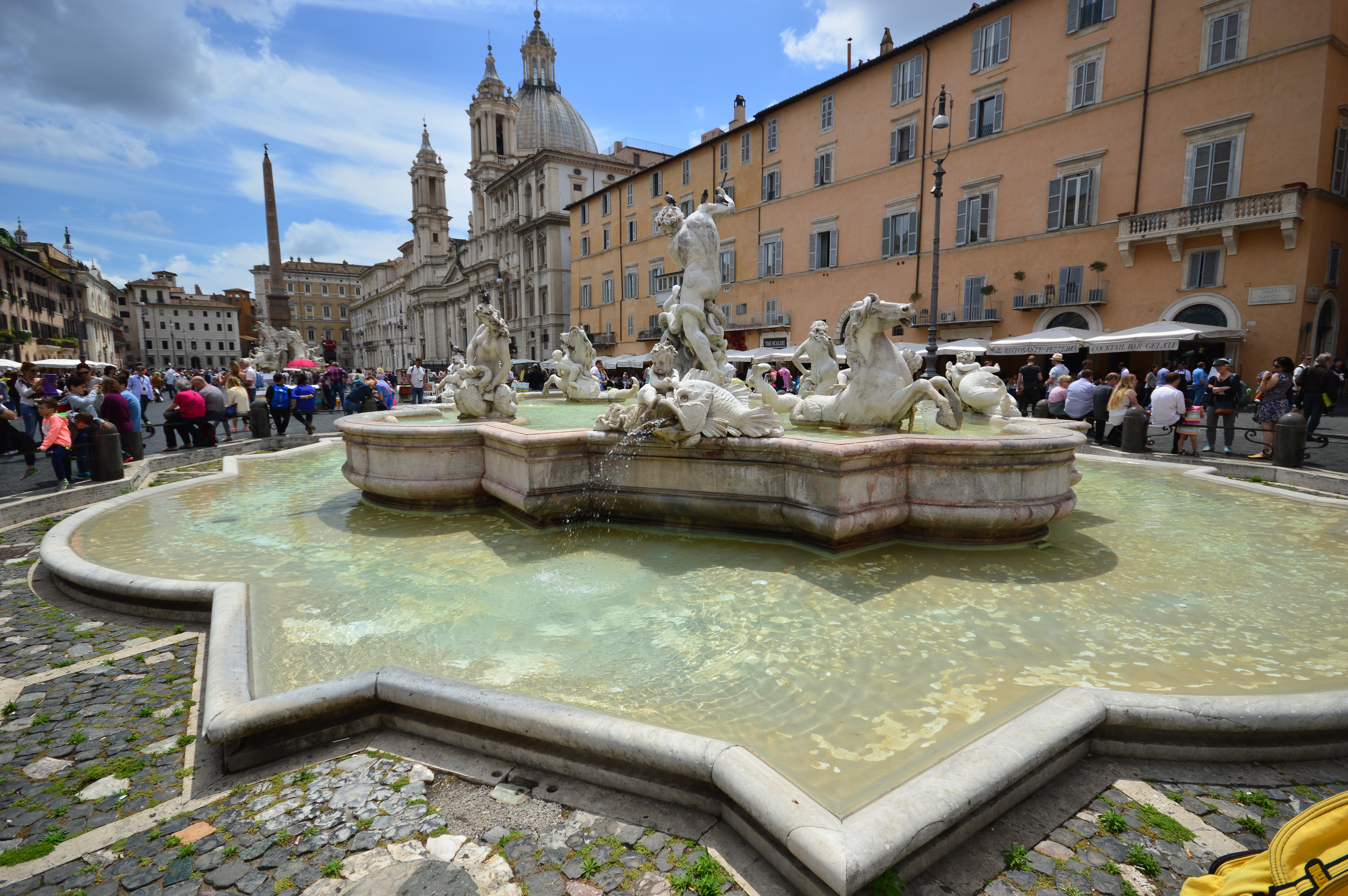 Baroque-style fountain