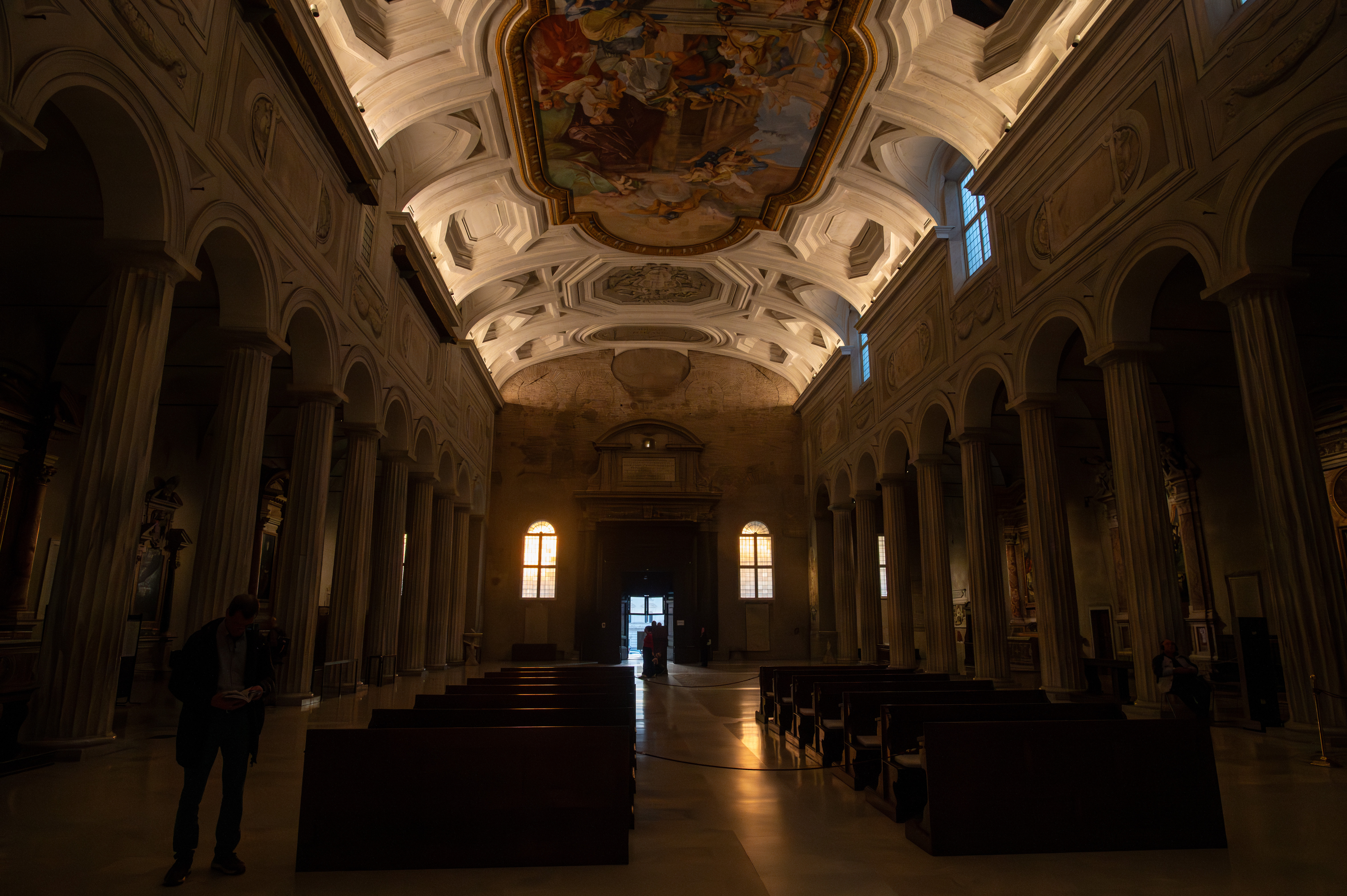 interior of a grand, historic church or cathedral