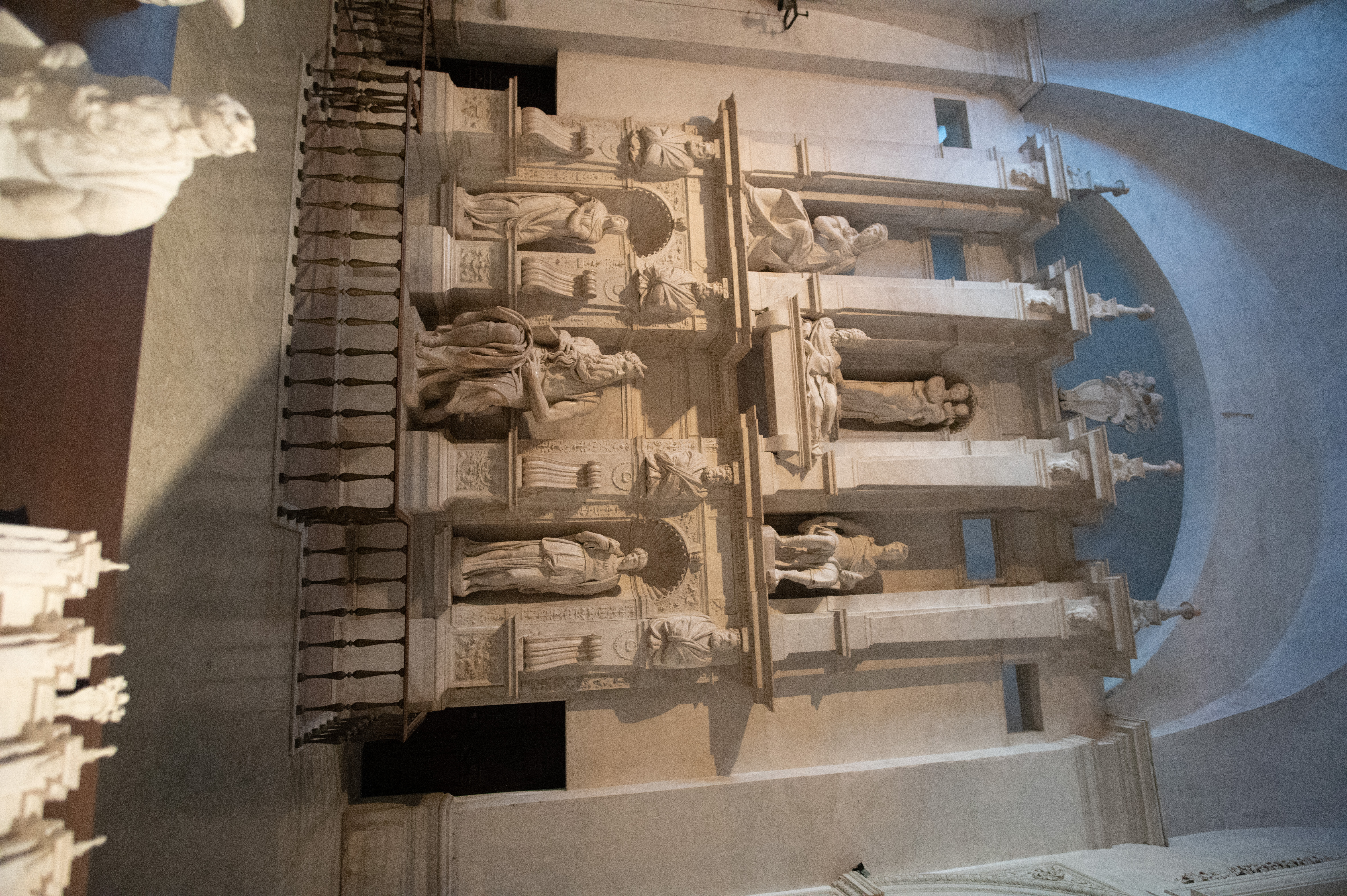 religious figures arranged in niches