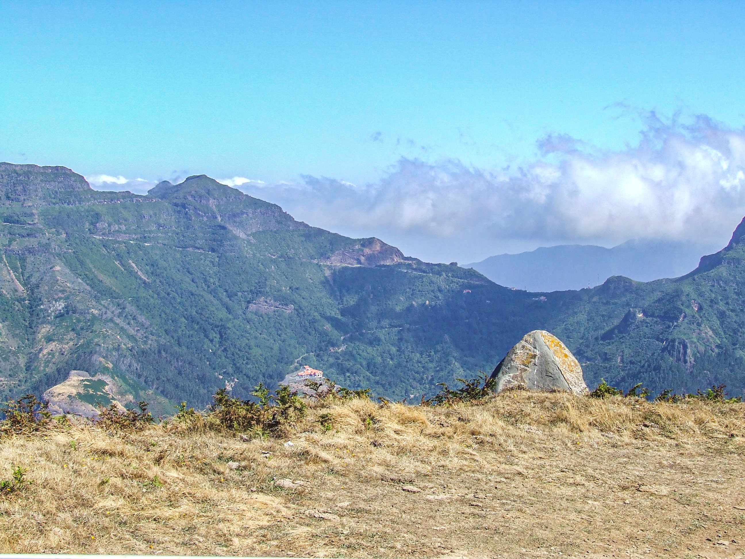 scenic landscape with a clear blue sky