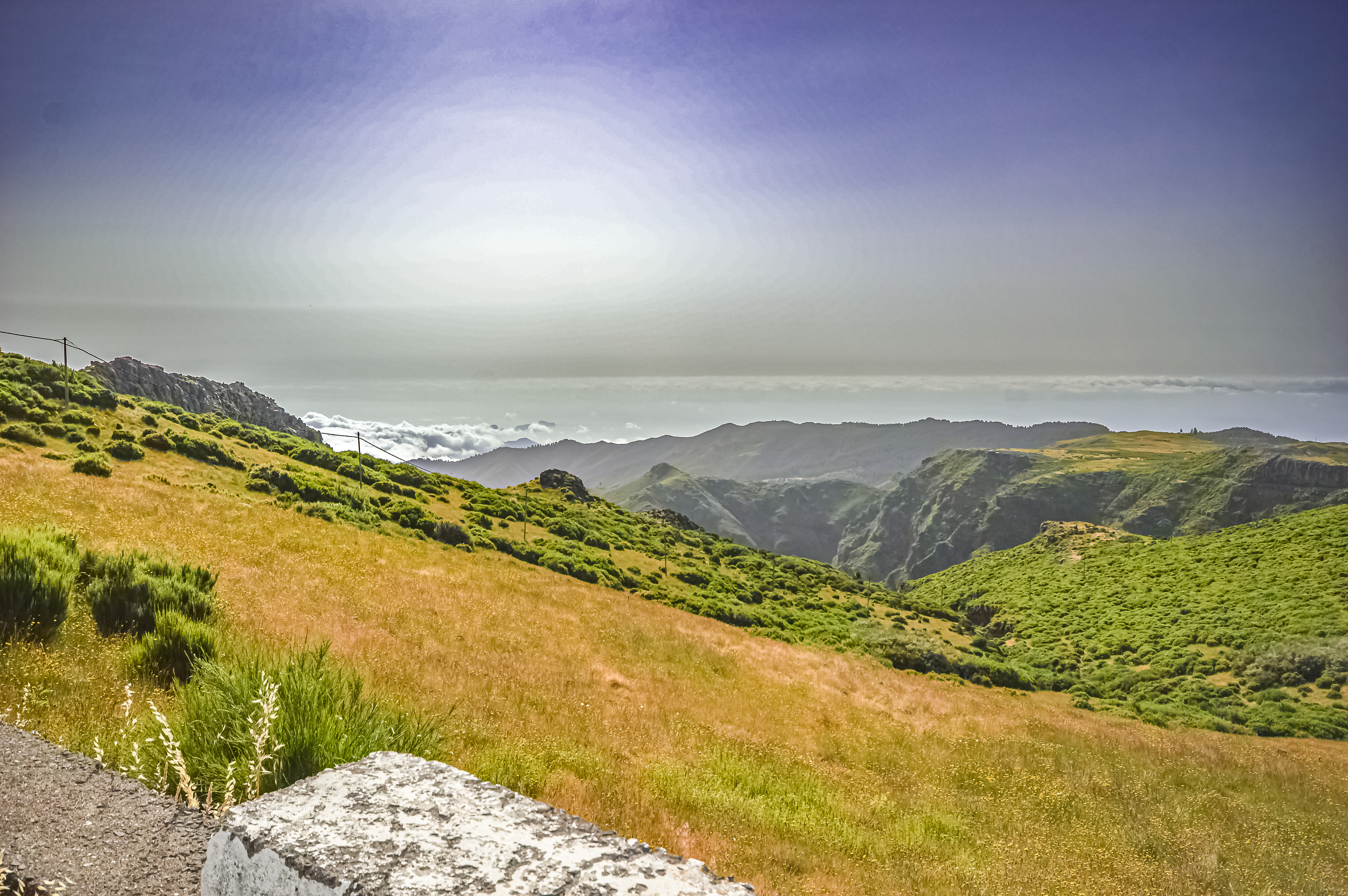 rolling hills and mountains