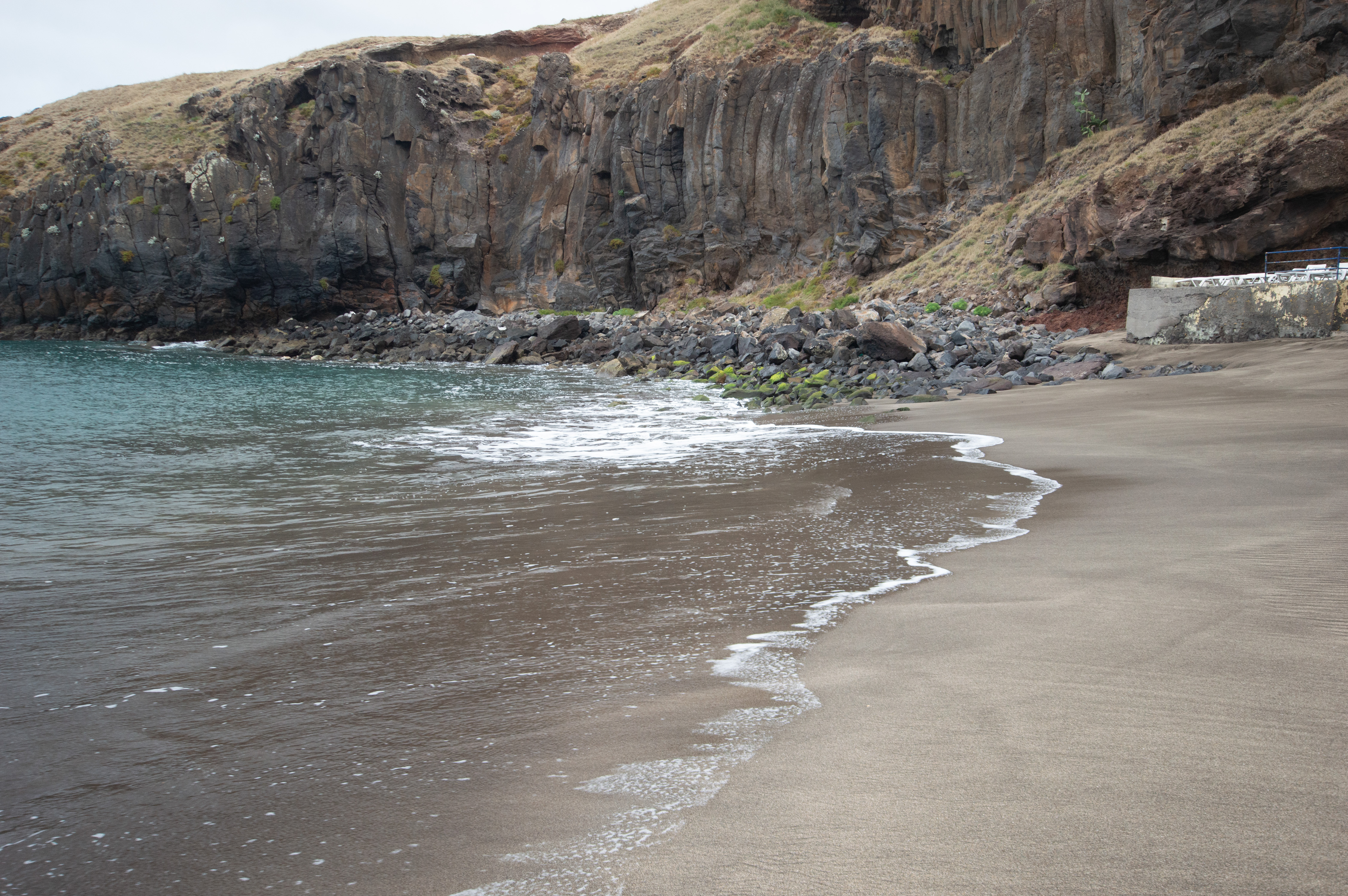 dark rock formations