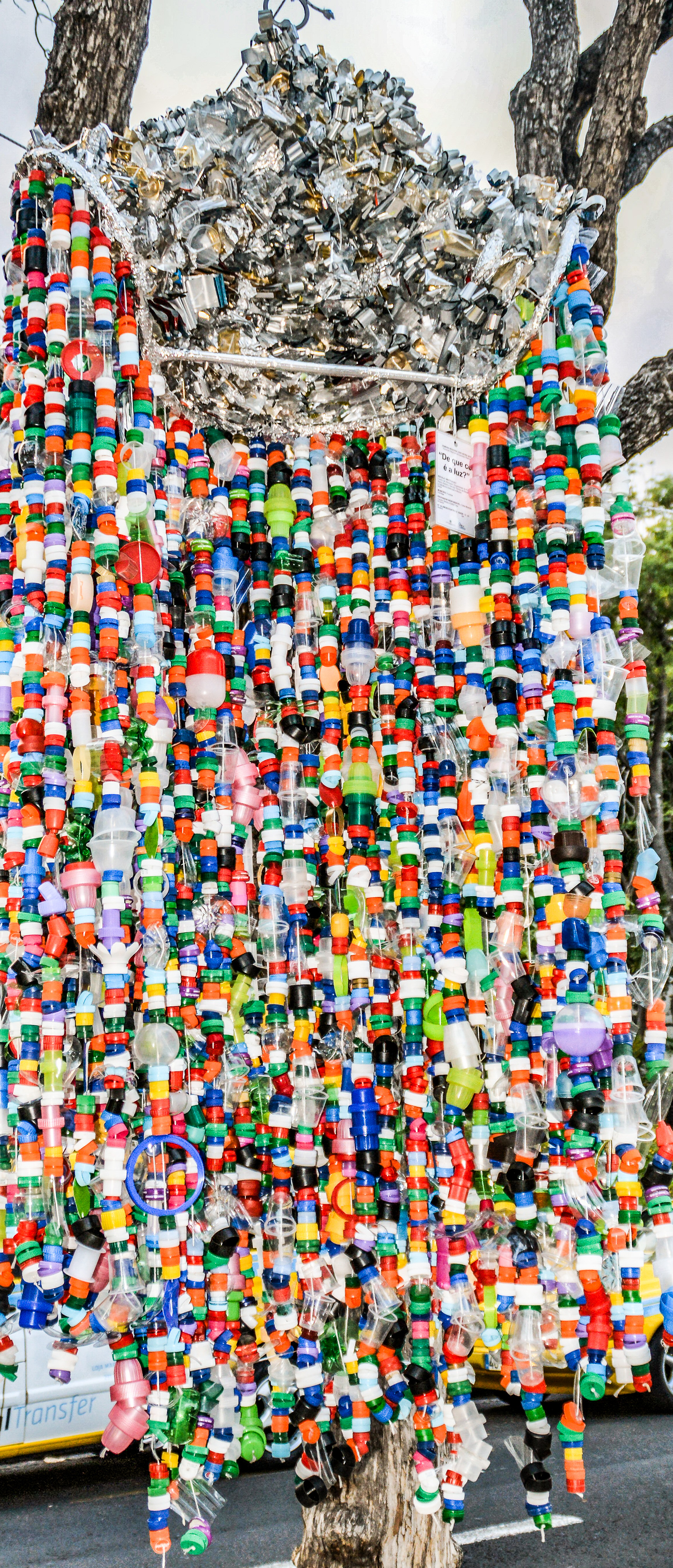 colorful plastic bottle caps