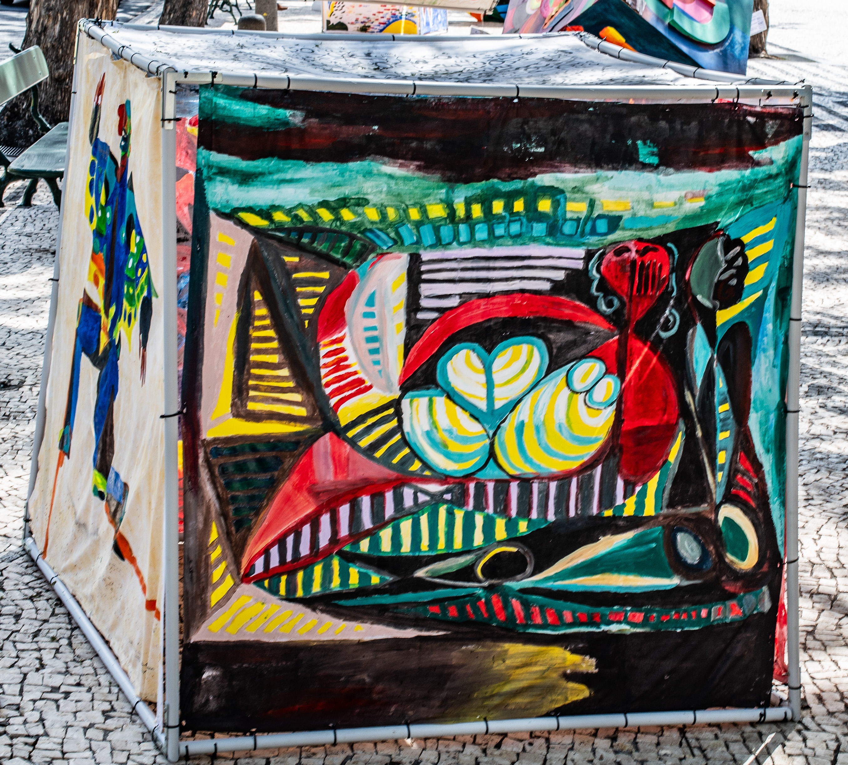 abstract piece of street art