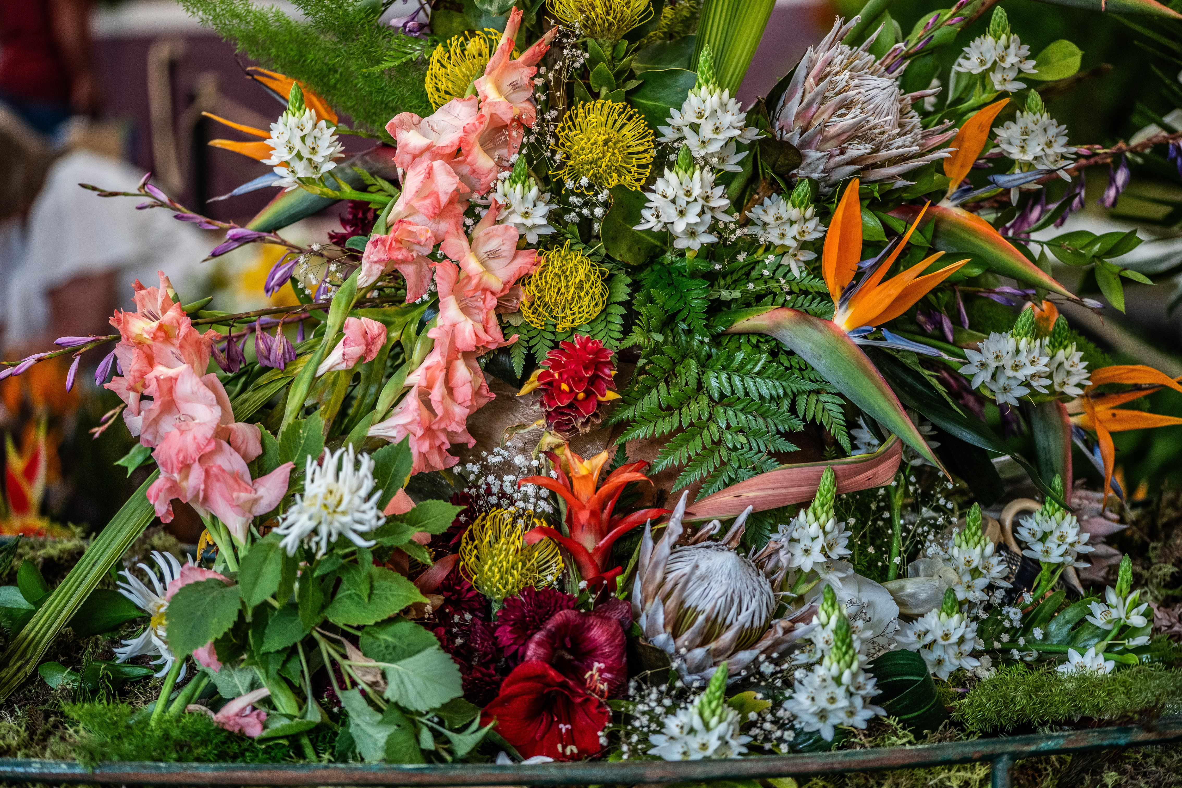 diverse floral arrangement
