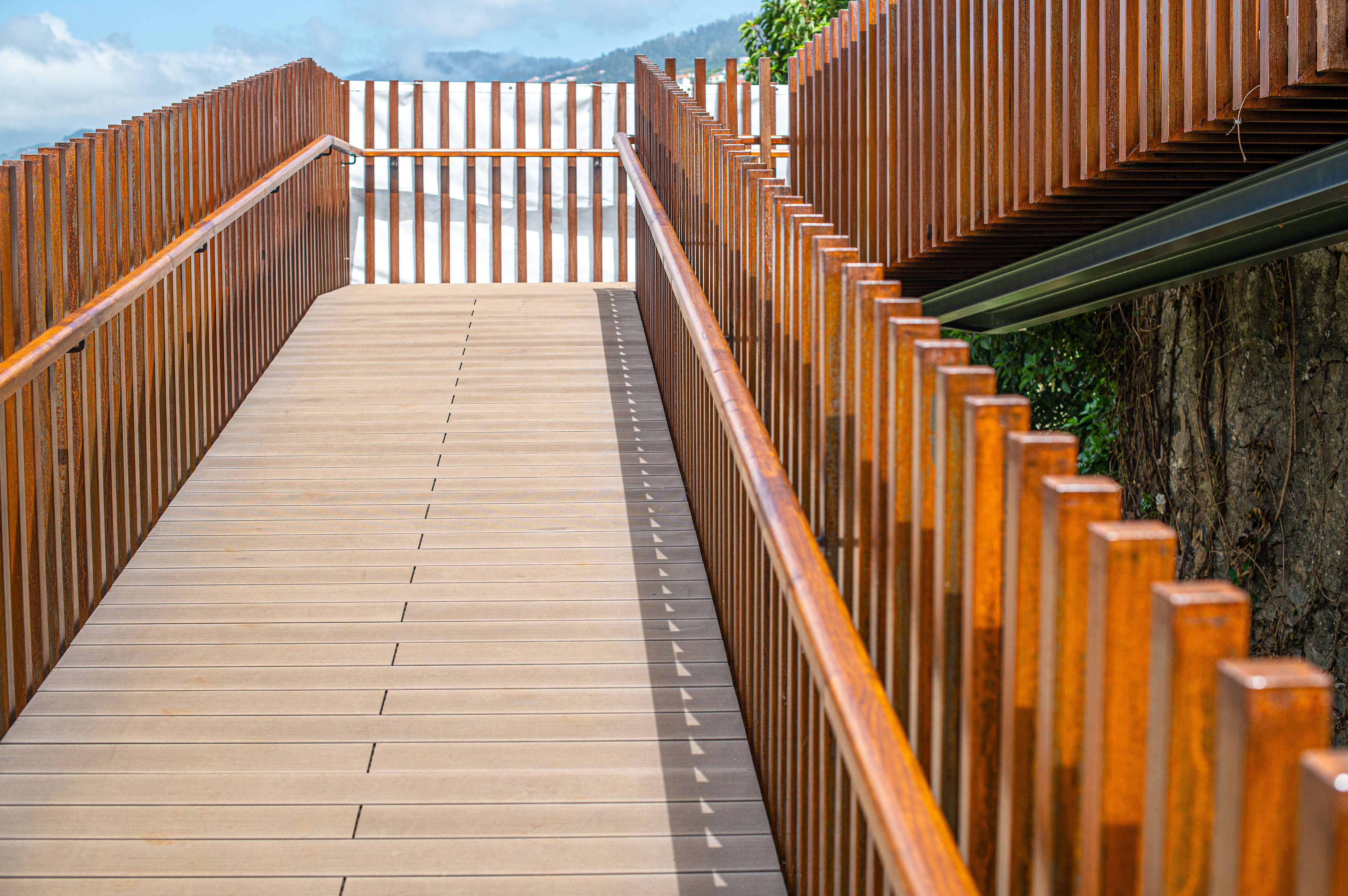 wooden walkway
