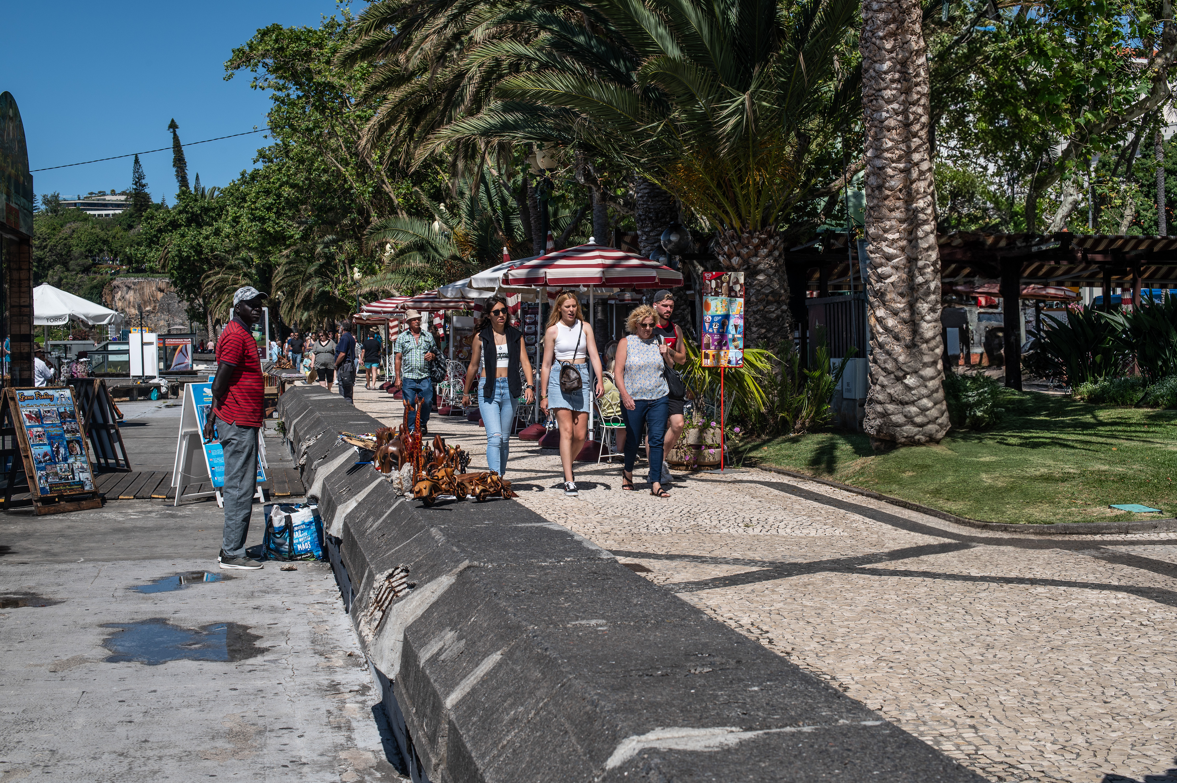 outdoor market scene