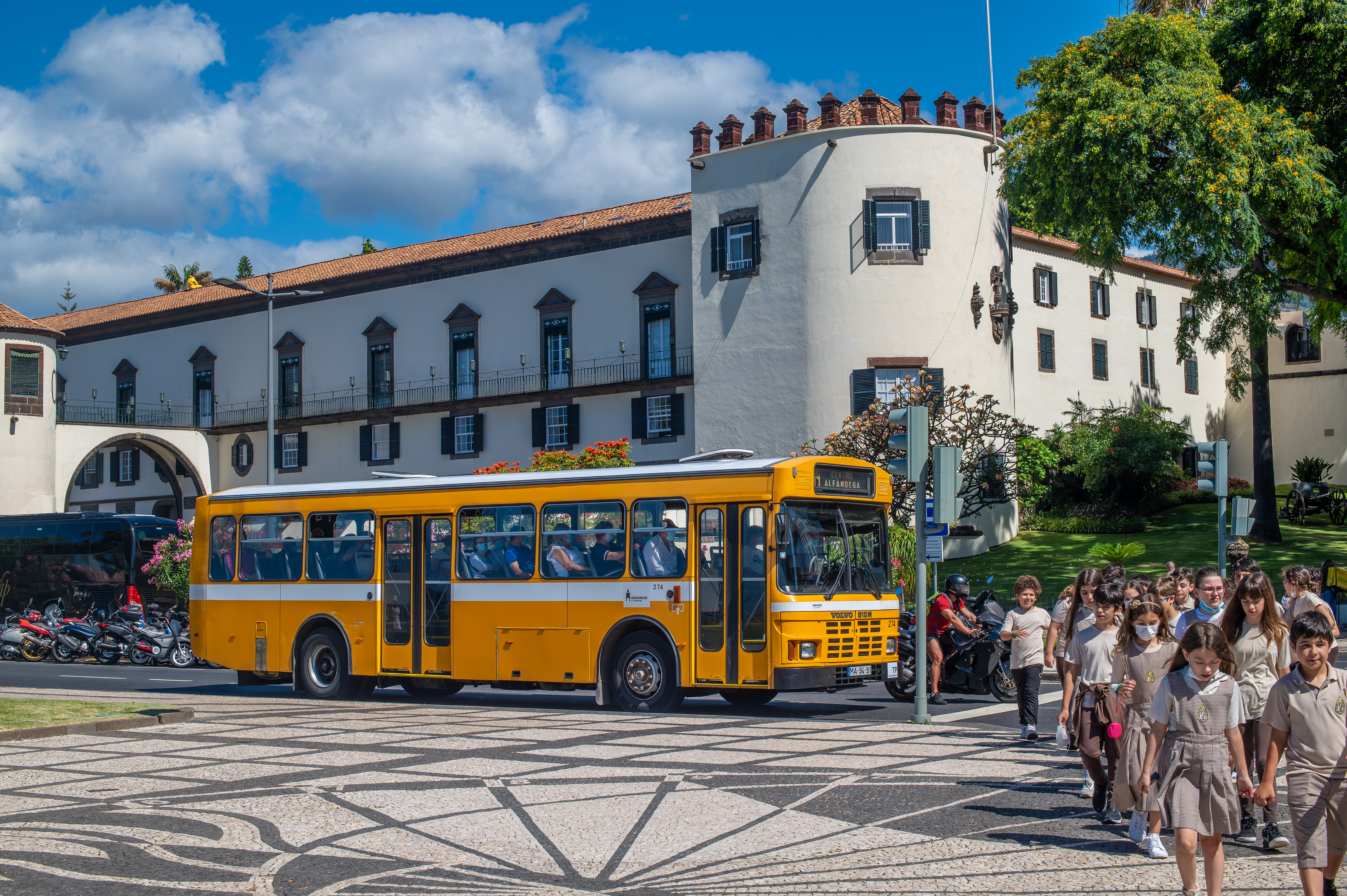 A group of children and adults