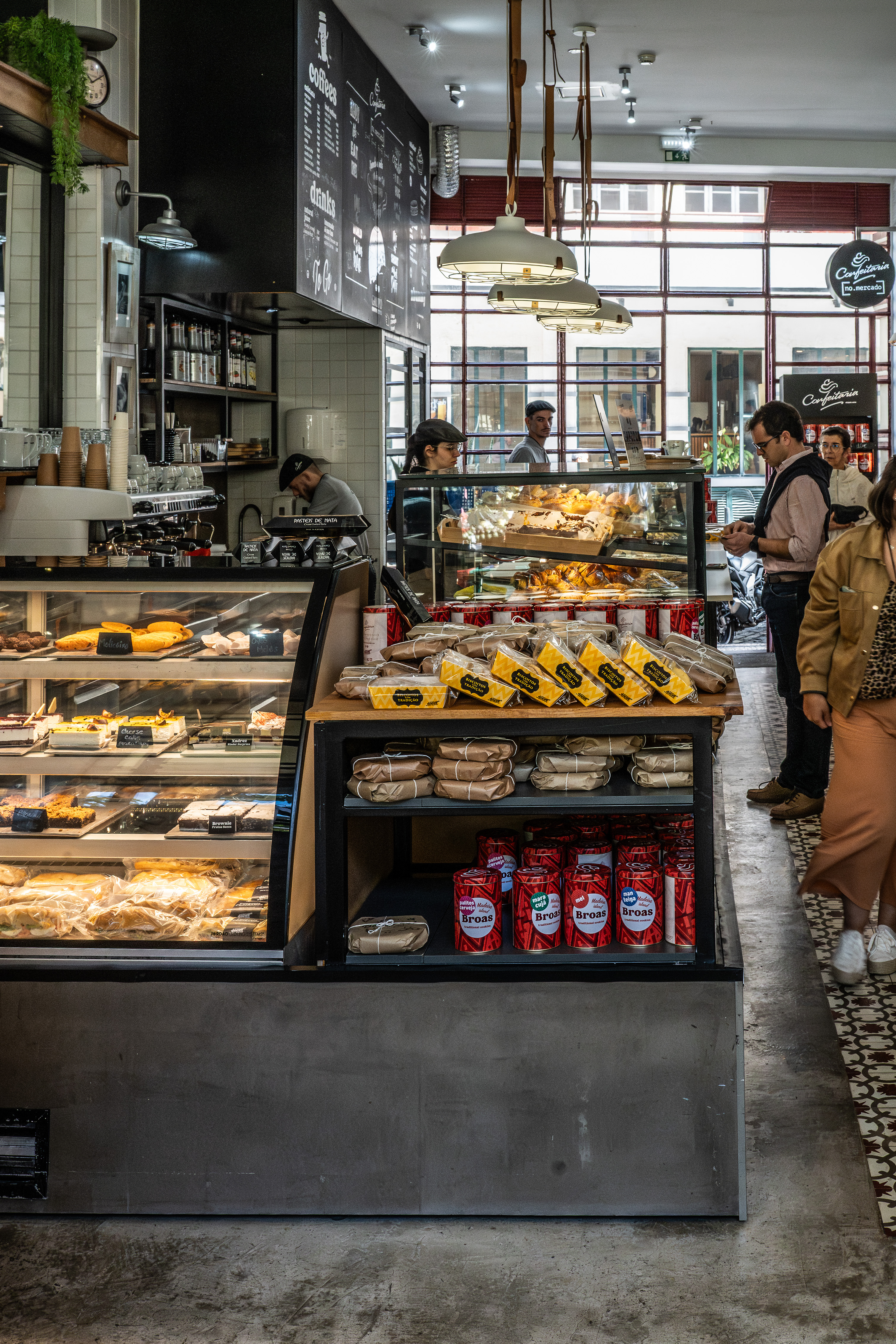 interior of a bakery or cafÃ©
