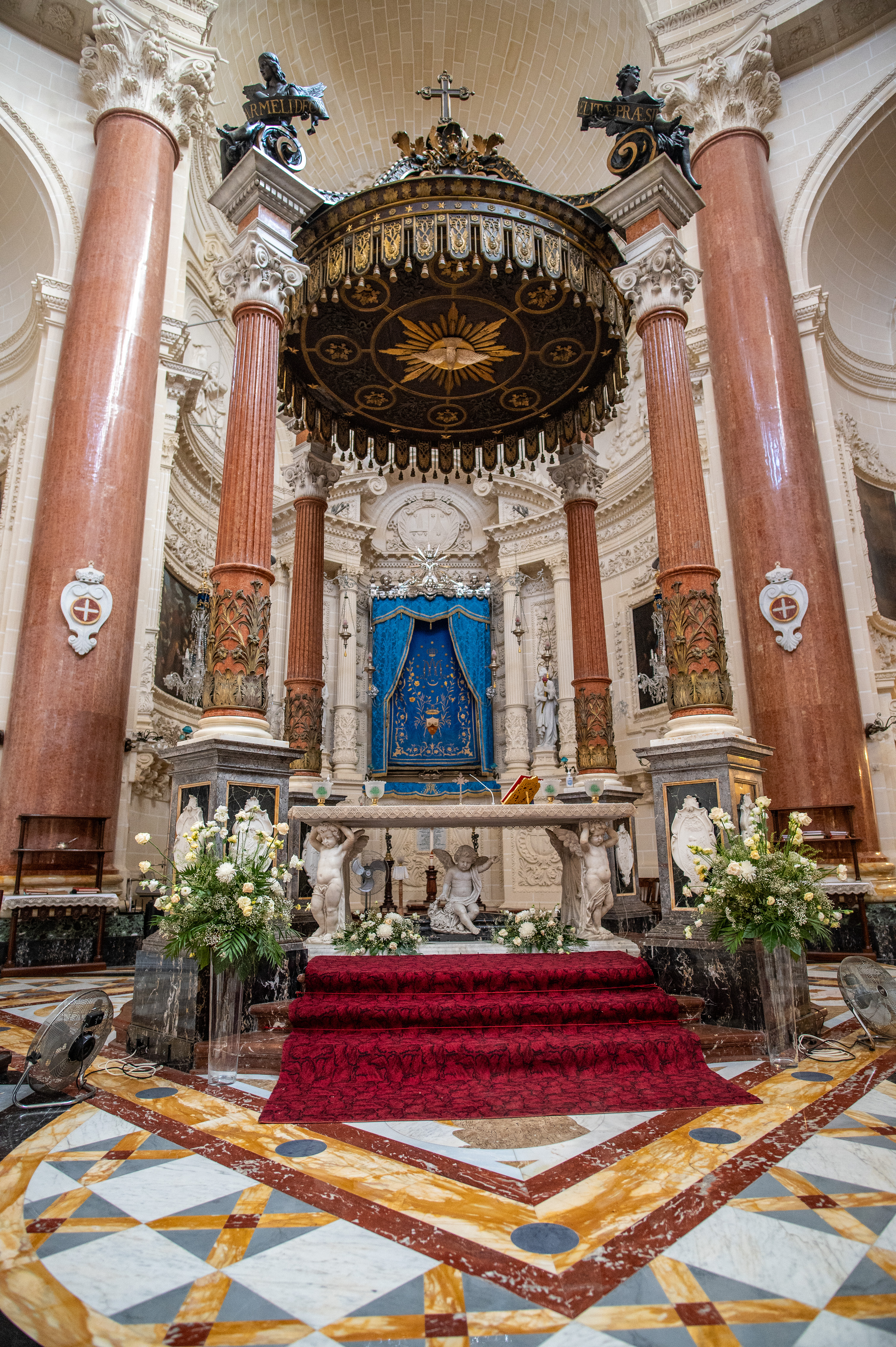 ornate interior of a church