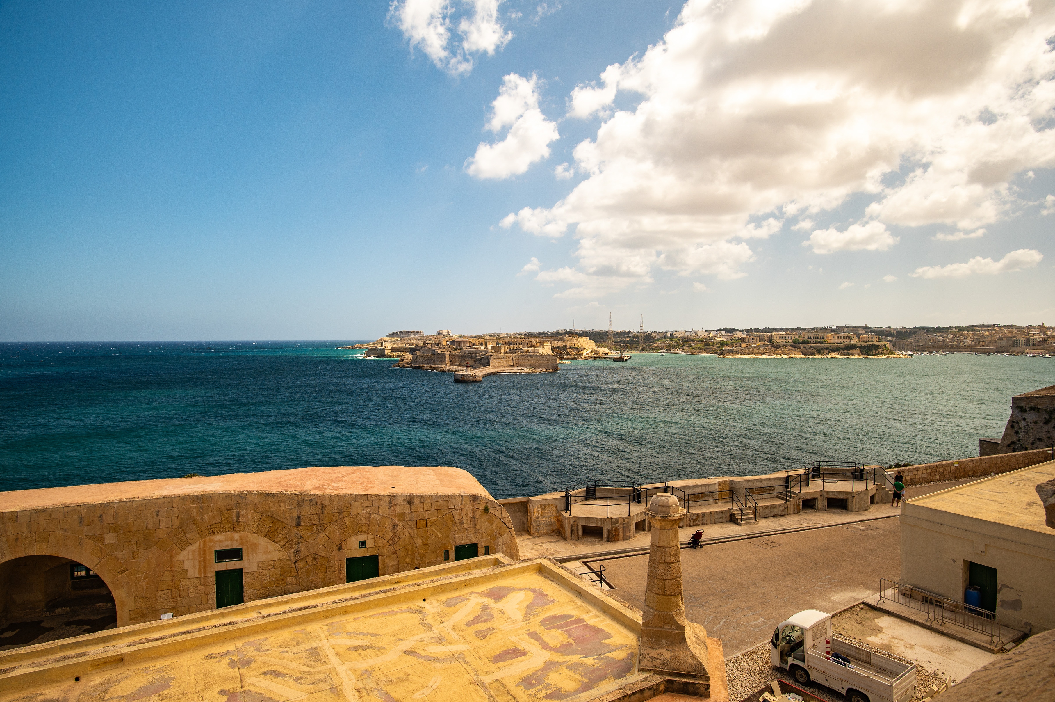 overlooking the harbour