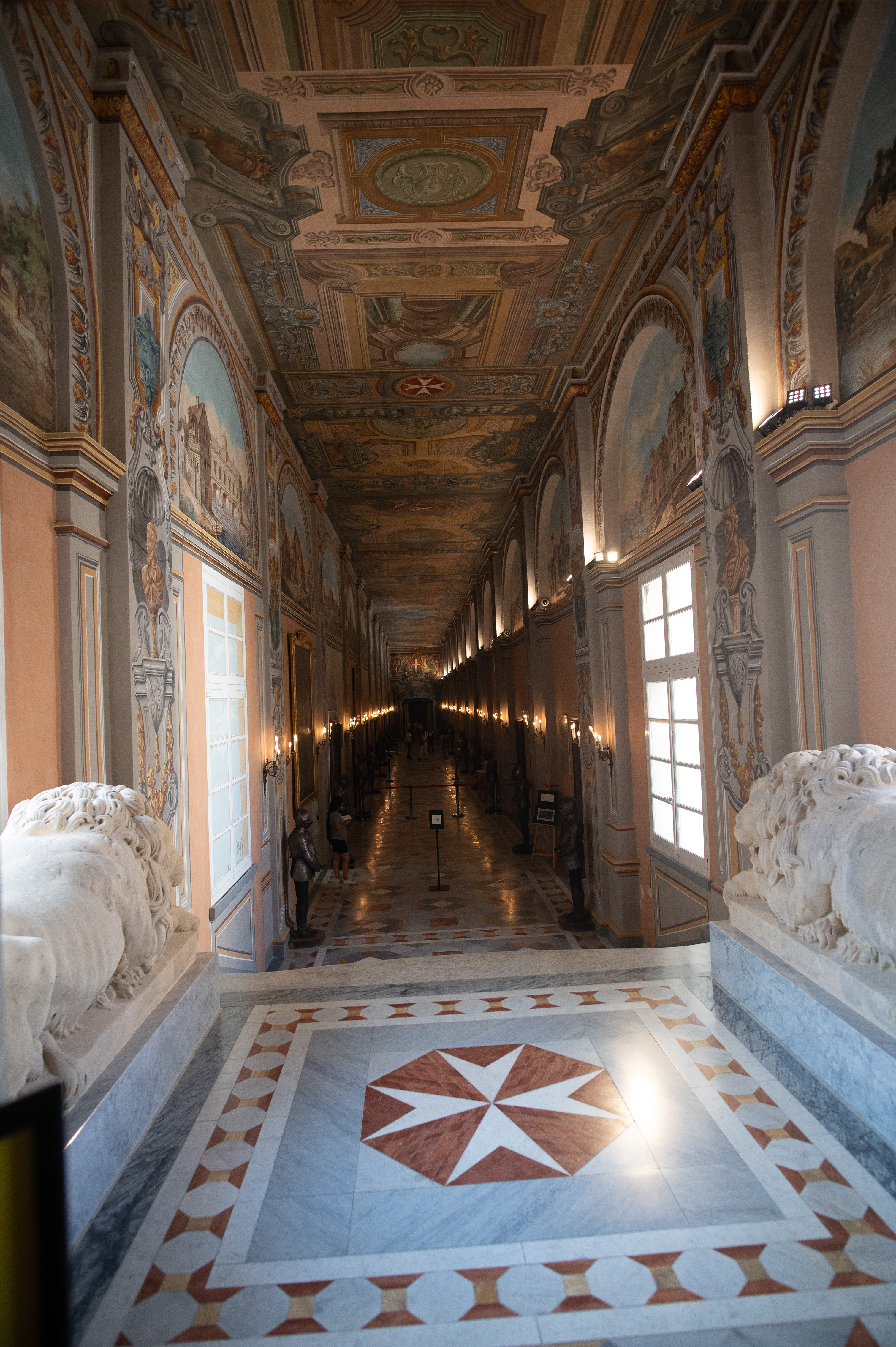 ornately decorated hallway