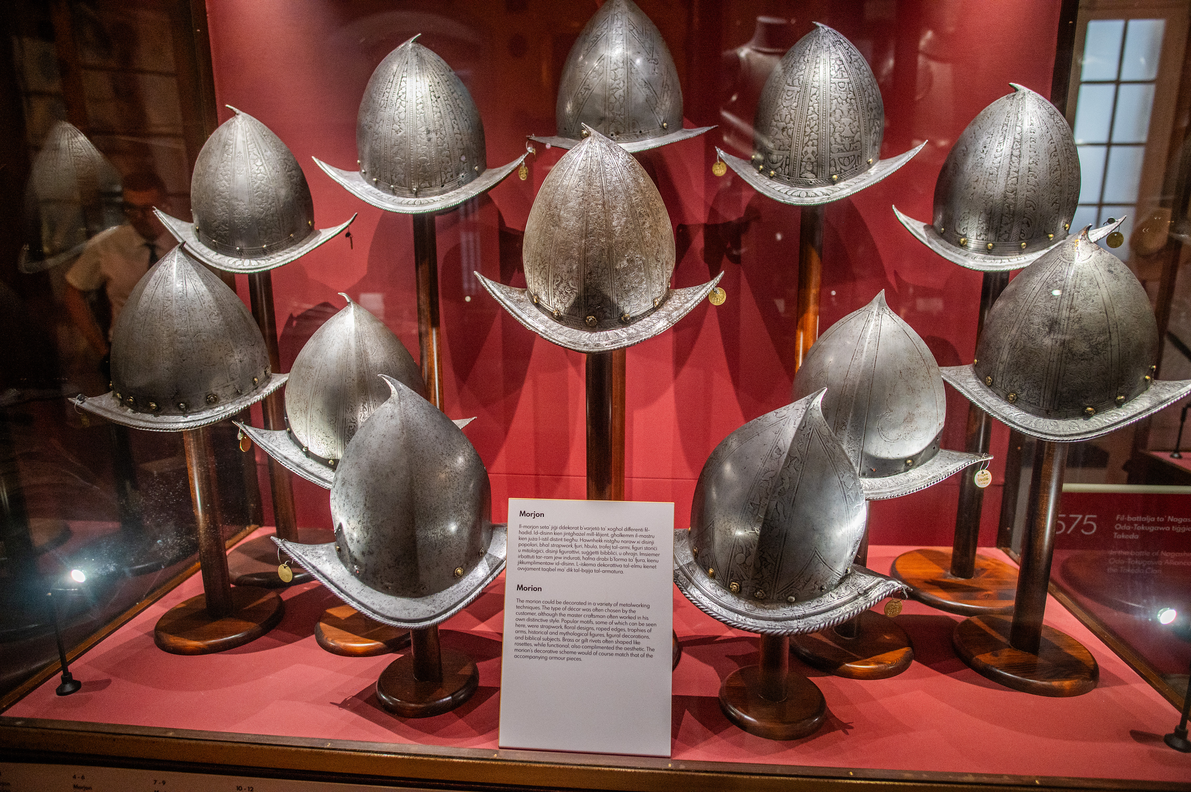 a type of helmet known as a morion or morjon
