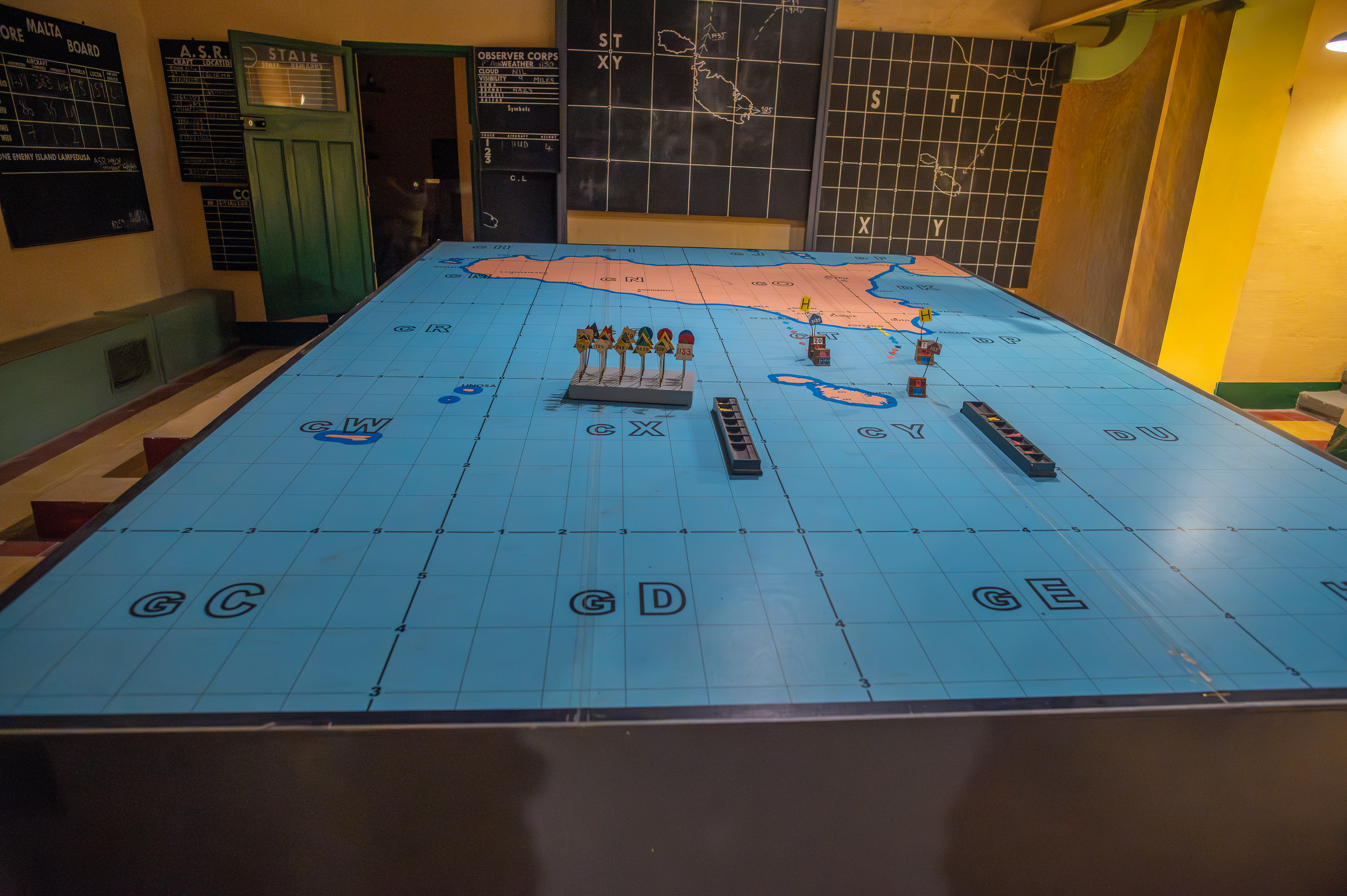 military command center or war room