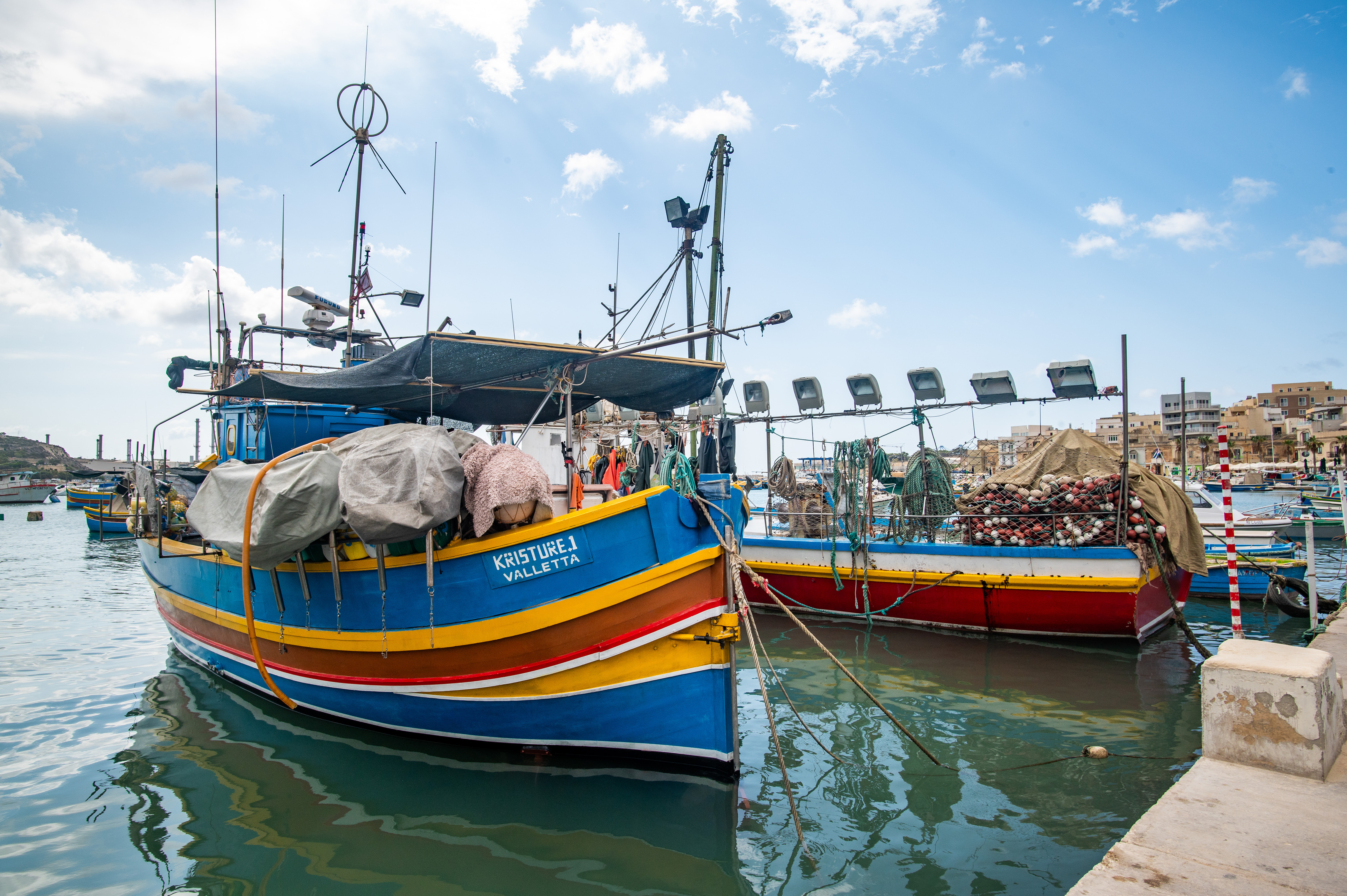 fishing boats docked
