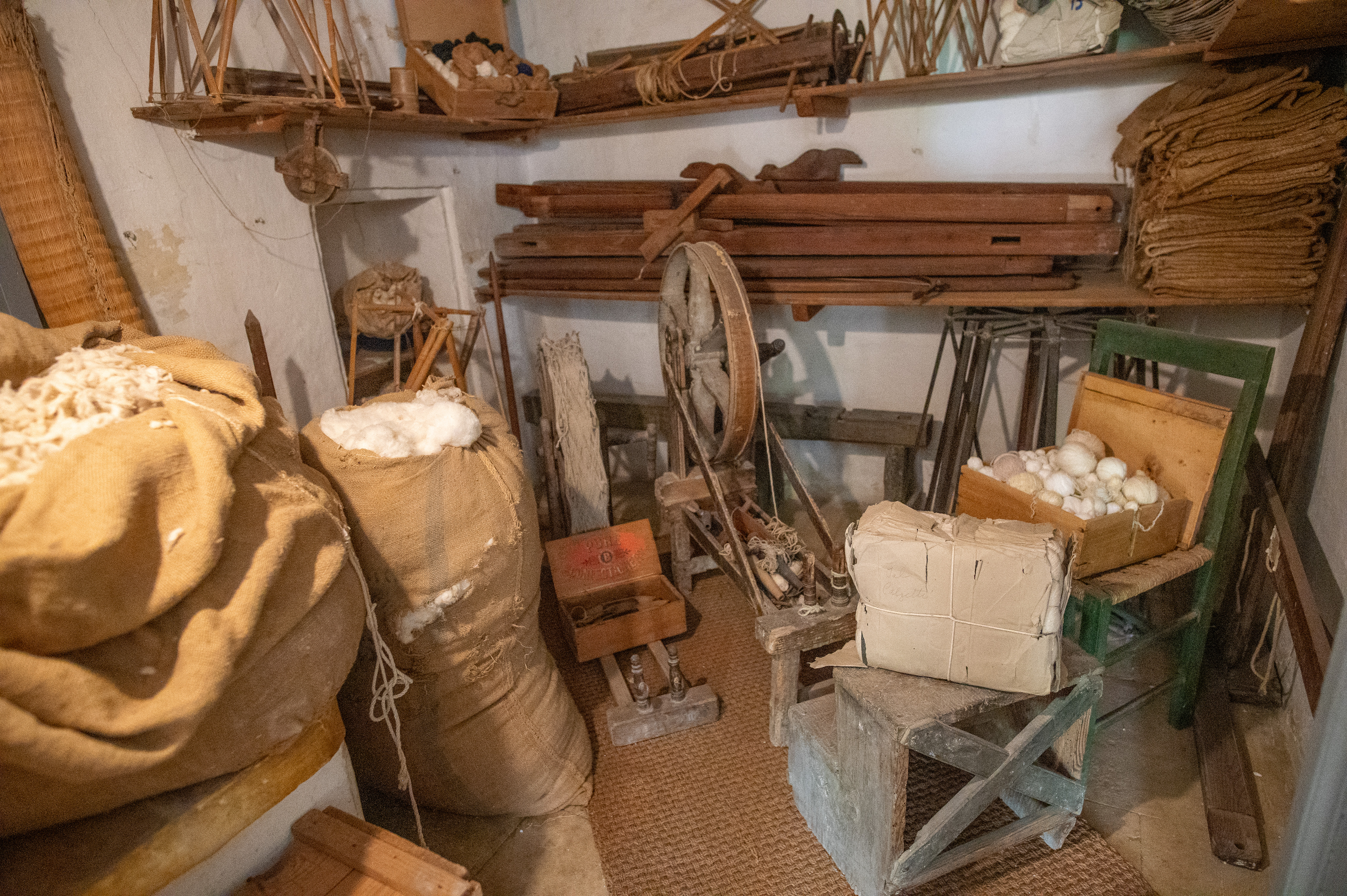 traditional tools and materials used in textile production