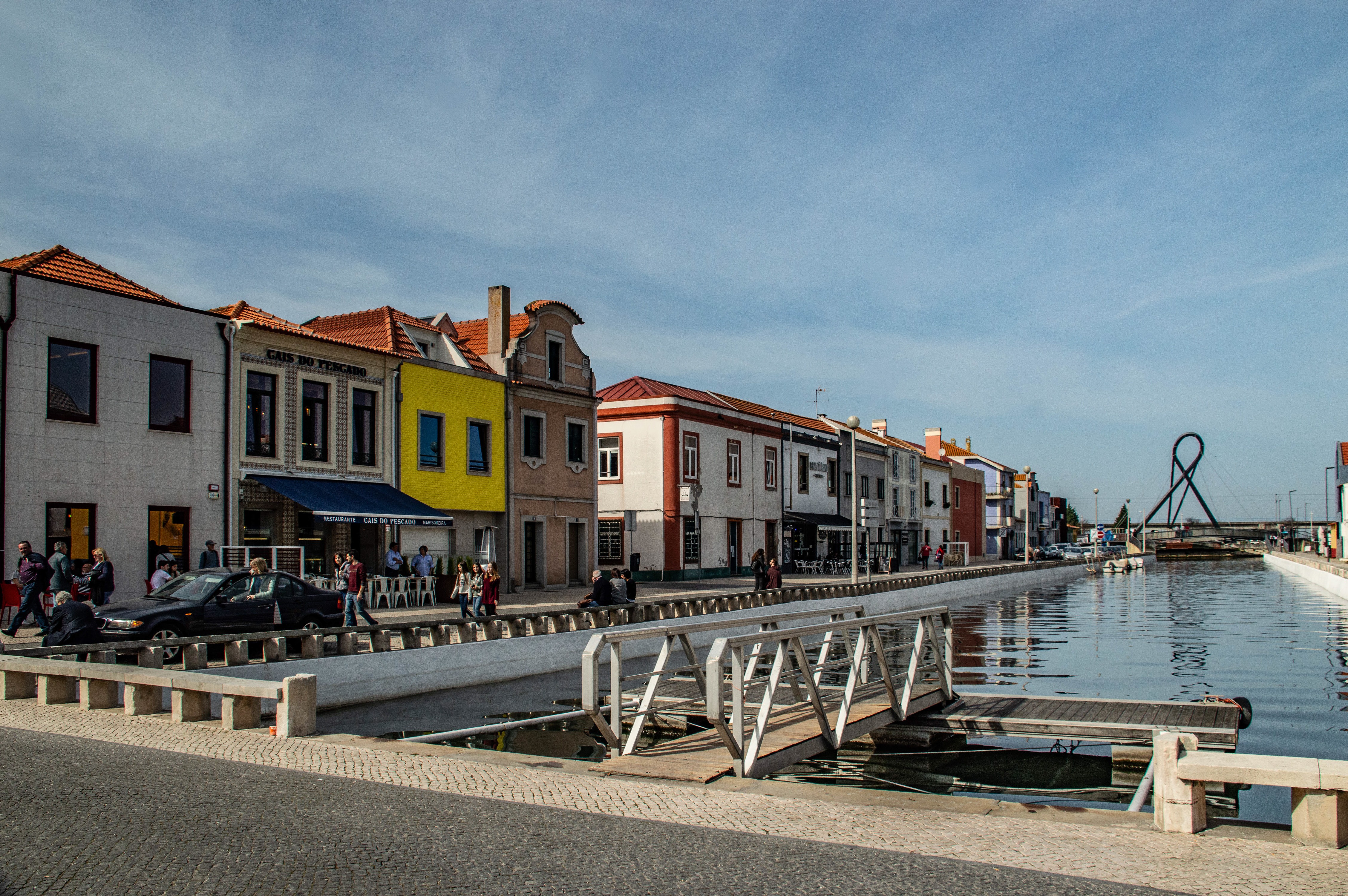 colorful buildings lining the quay