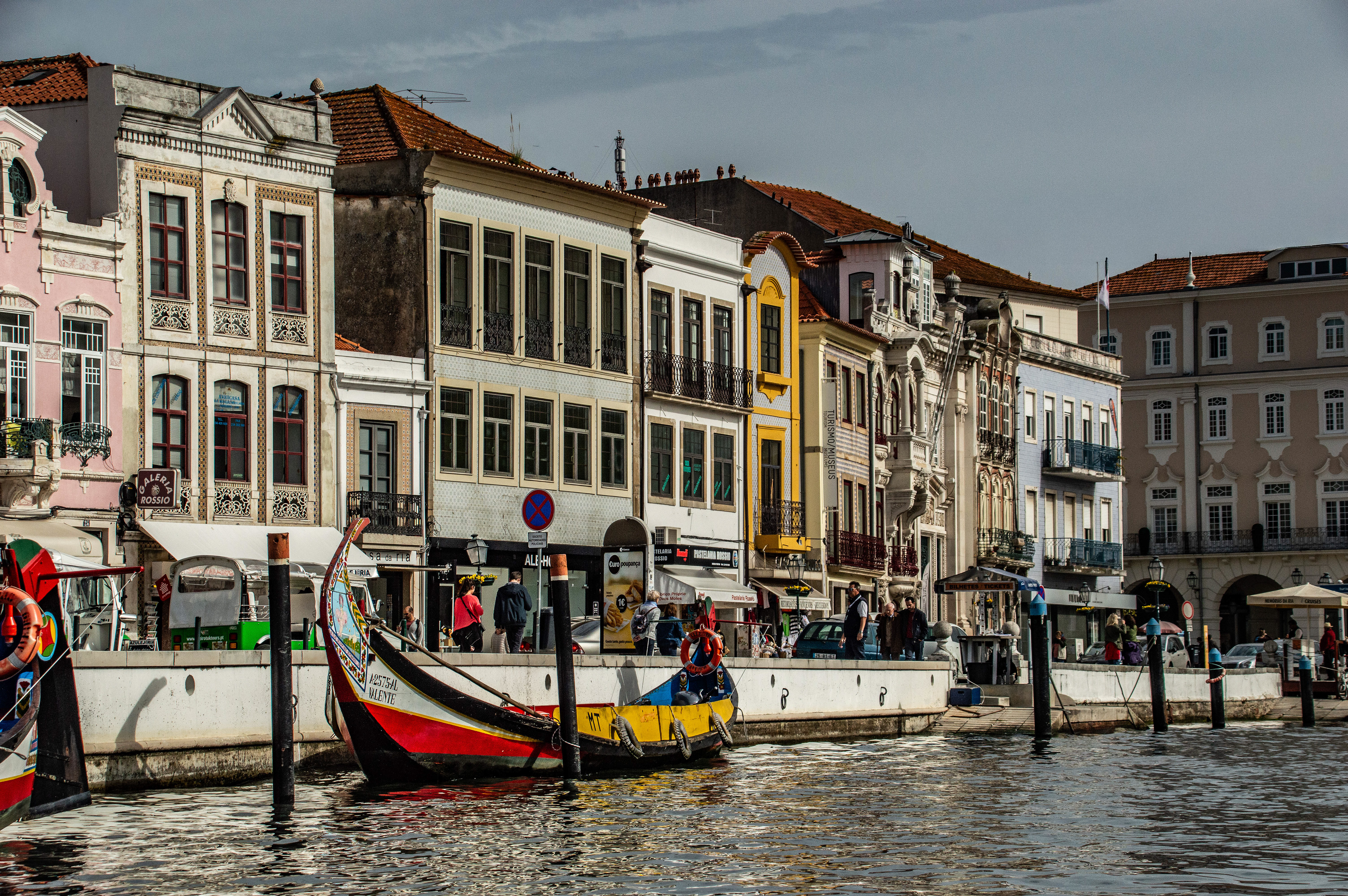 canal lined with colorful buildings