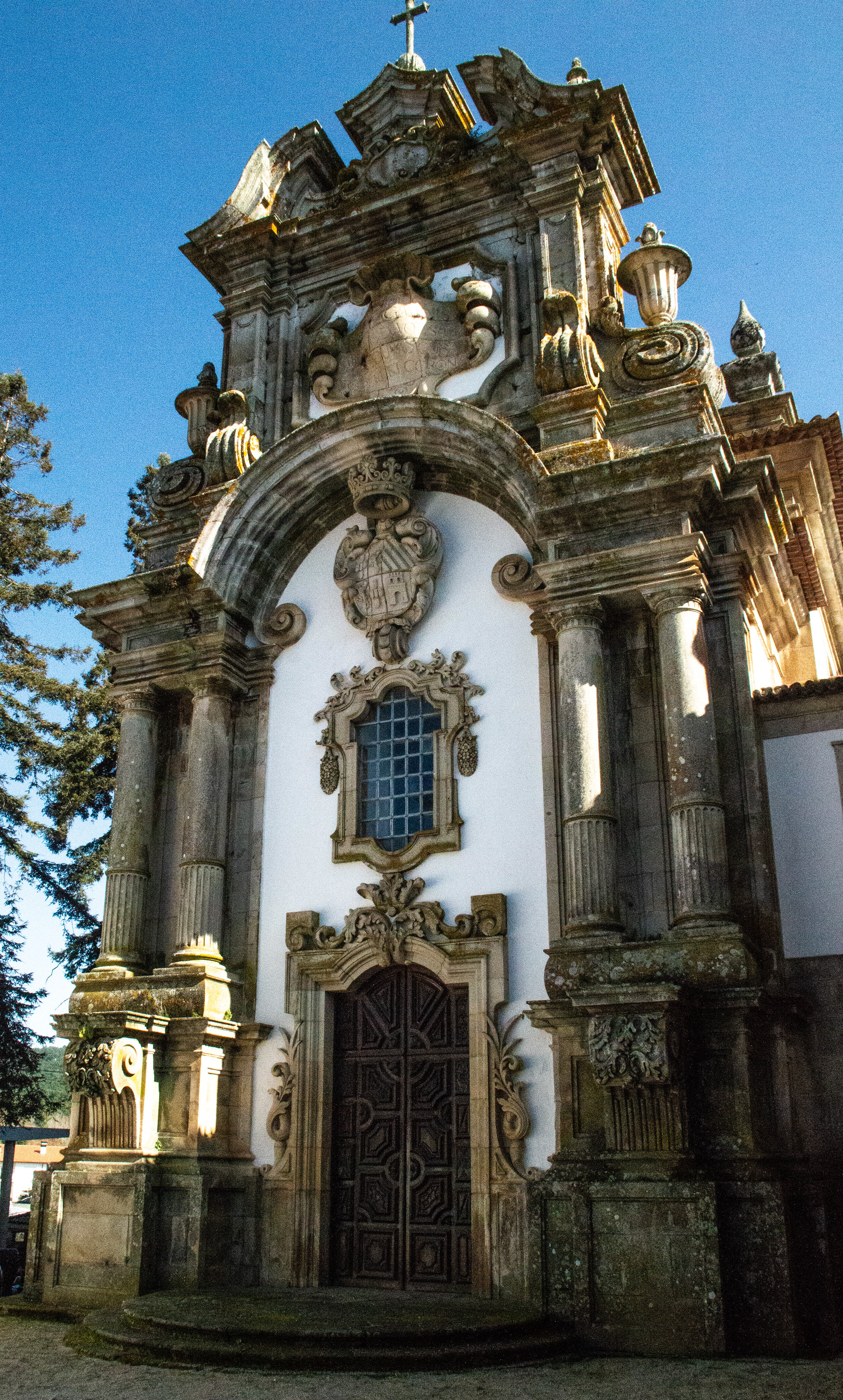 entrance to a historic building or church