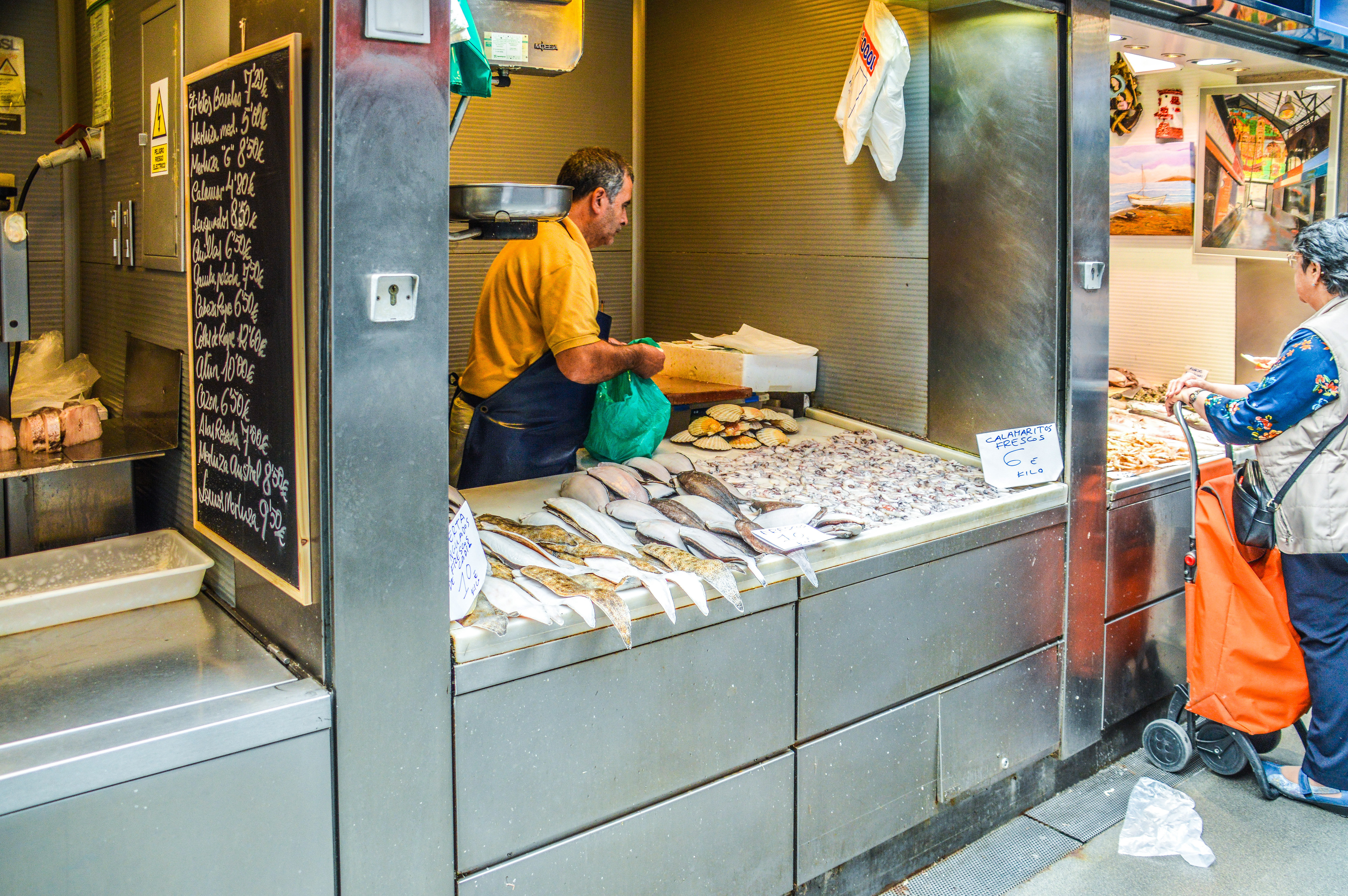 fish market stall