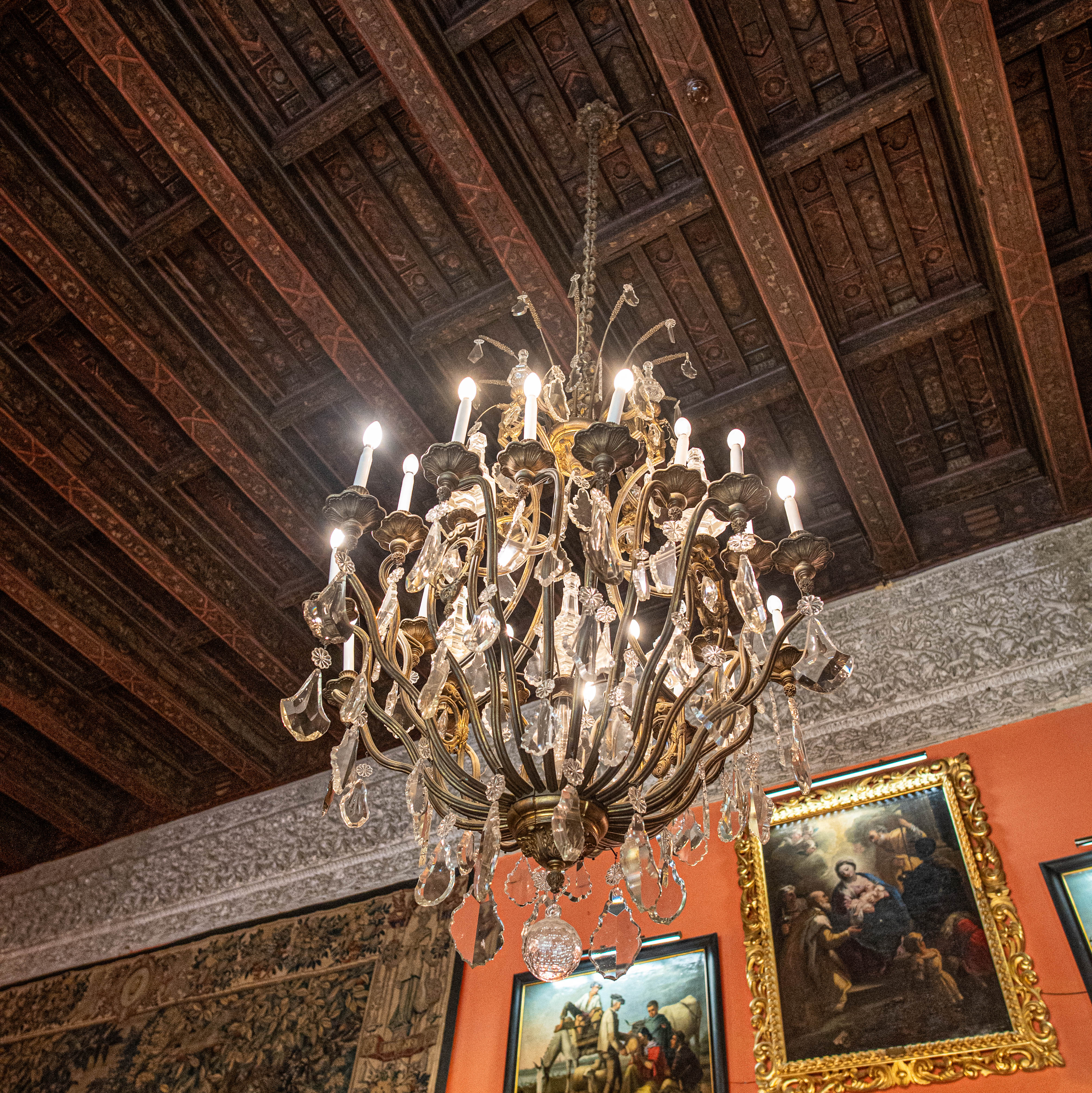 a large, elegant chandelier