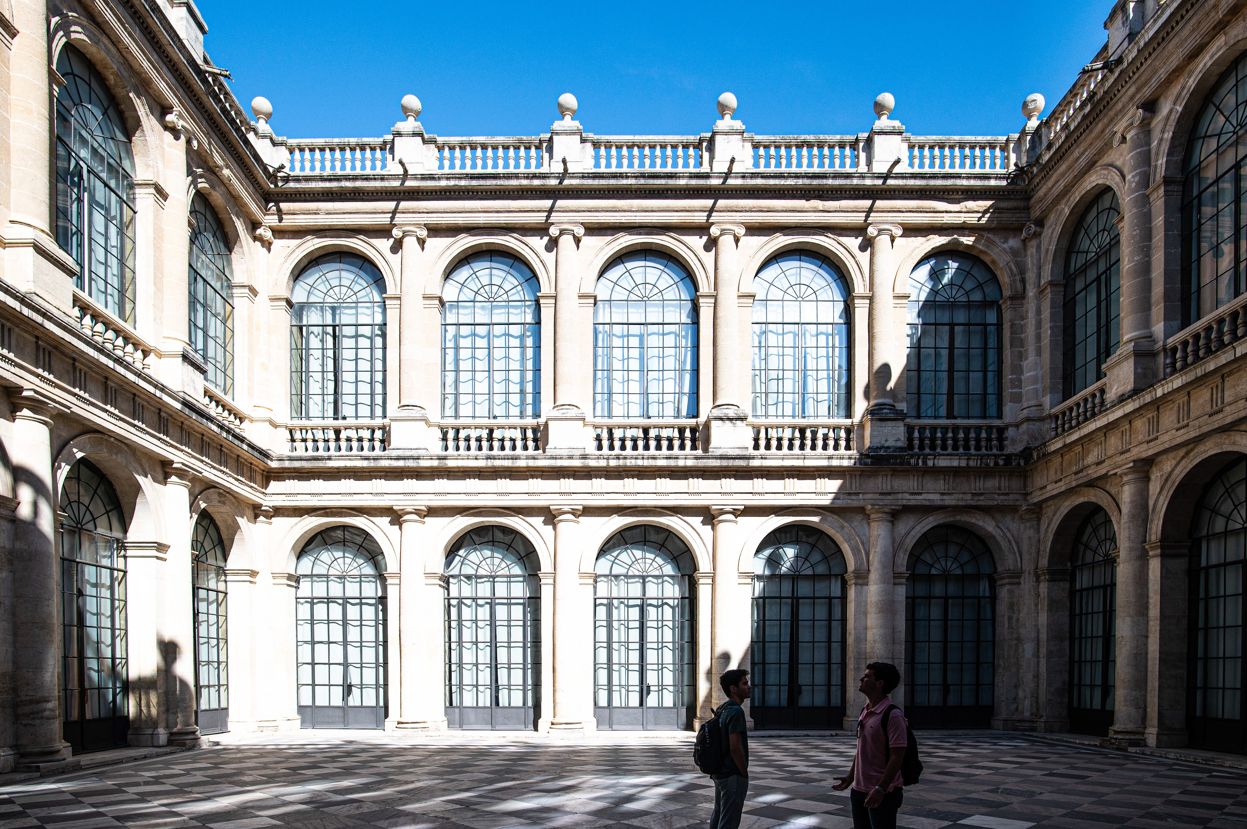architectural courtyard