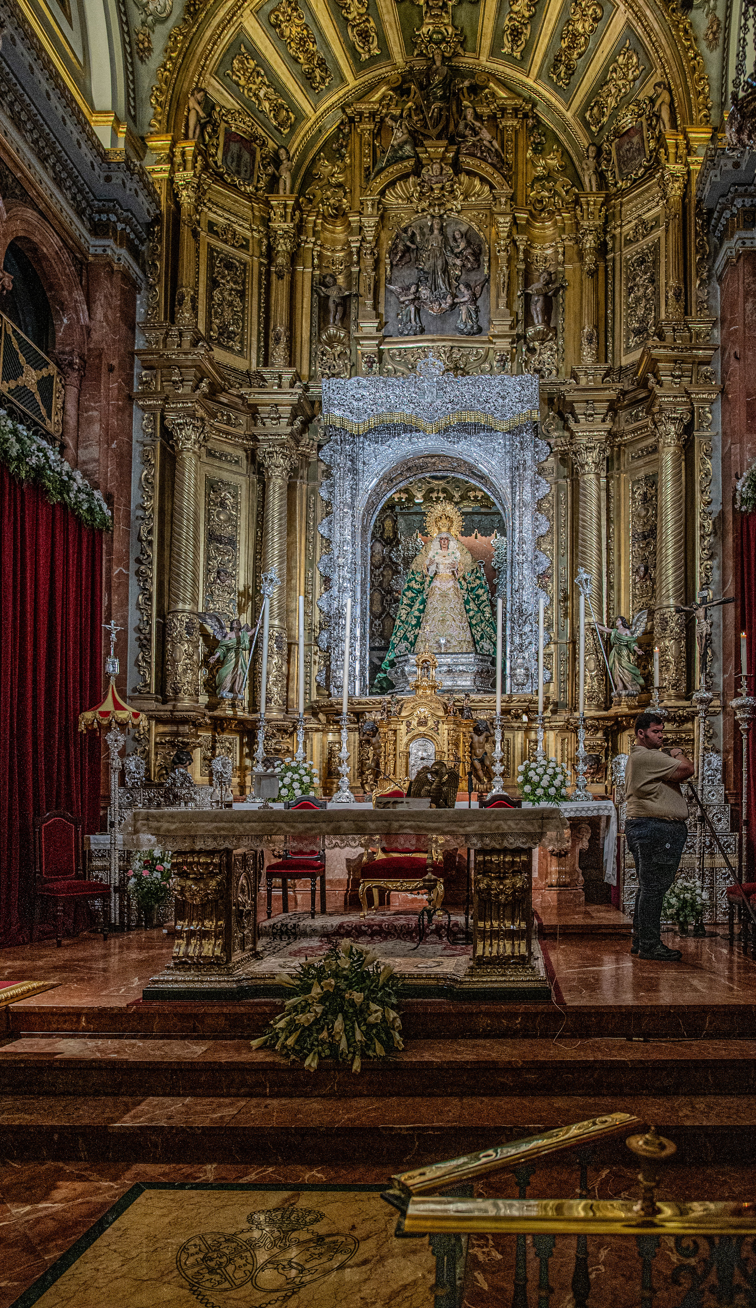 elaborately decorated altar
