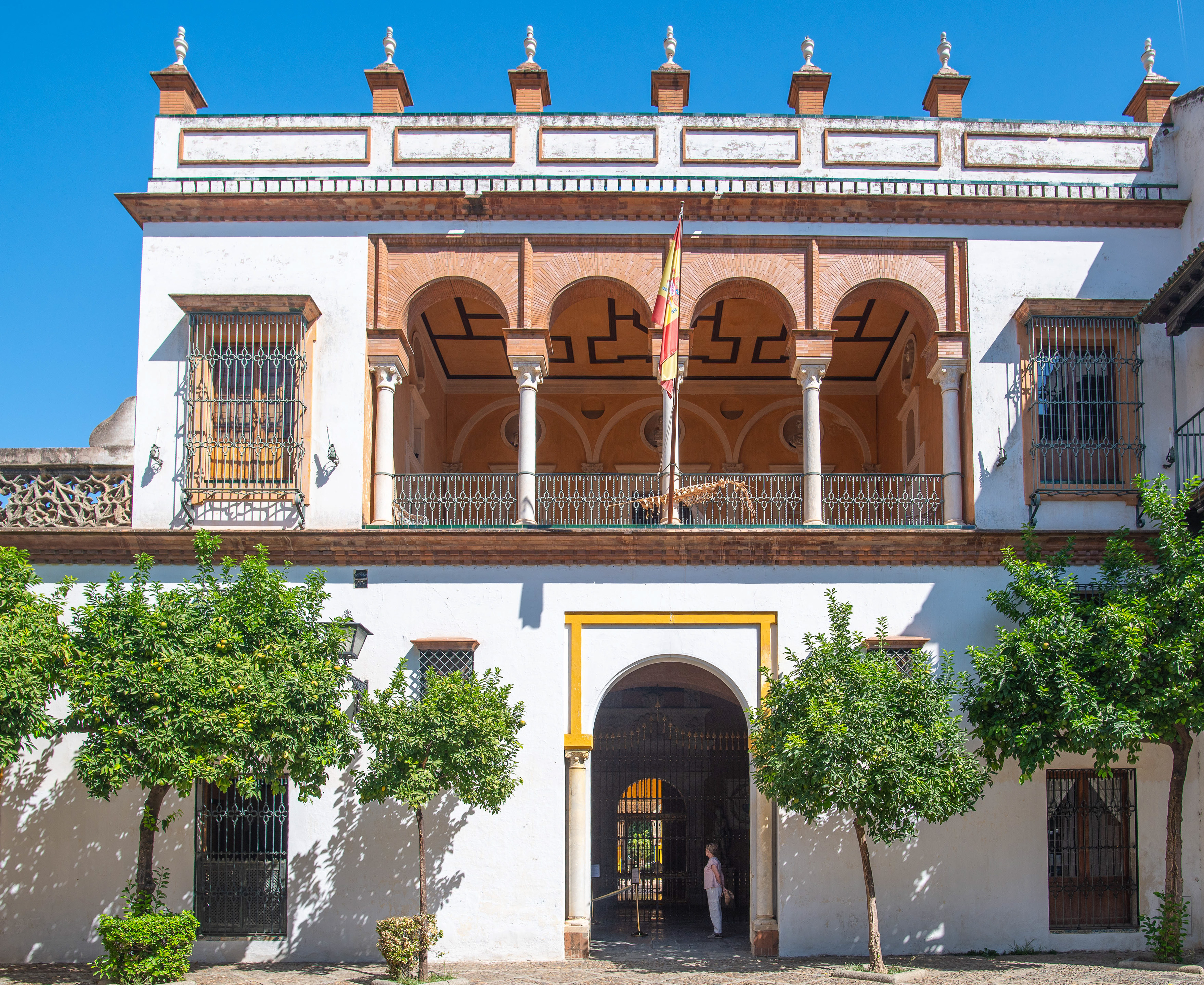 building with a white facade