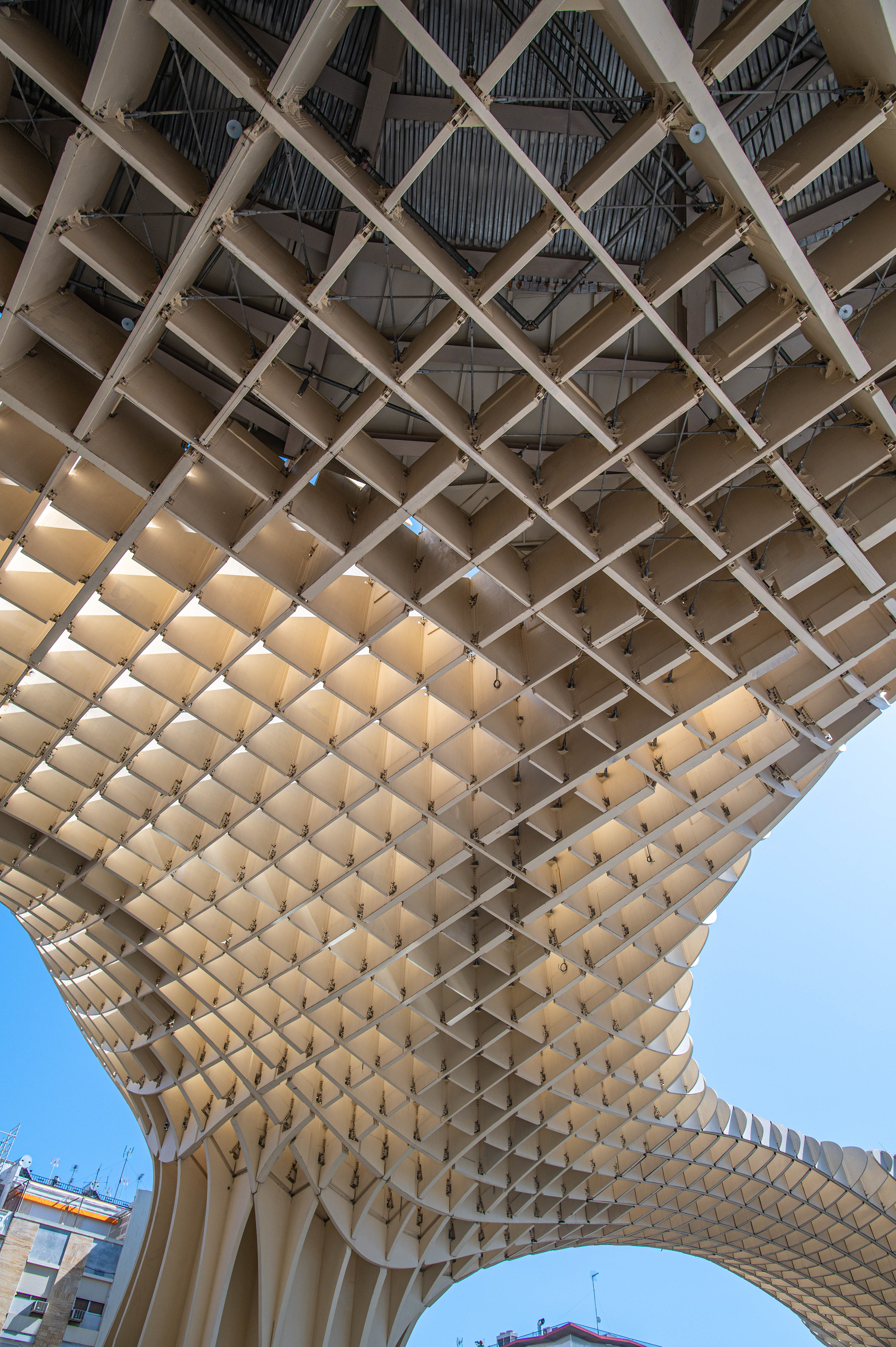 a modern architectural installation or pavilion