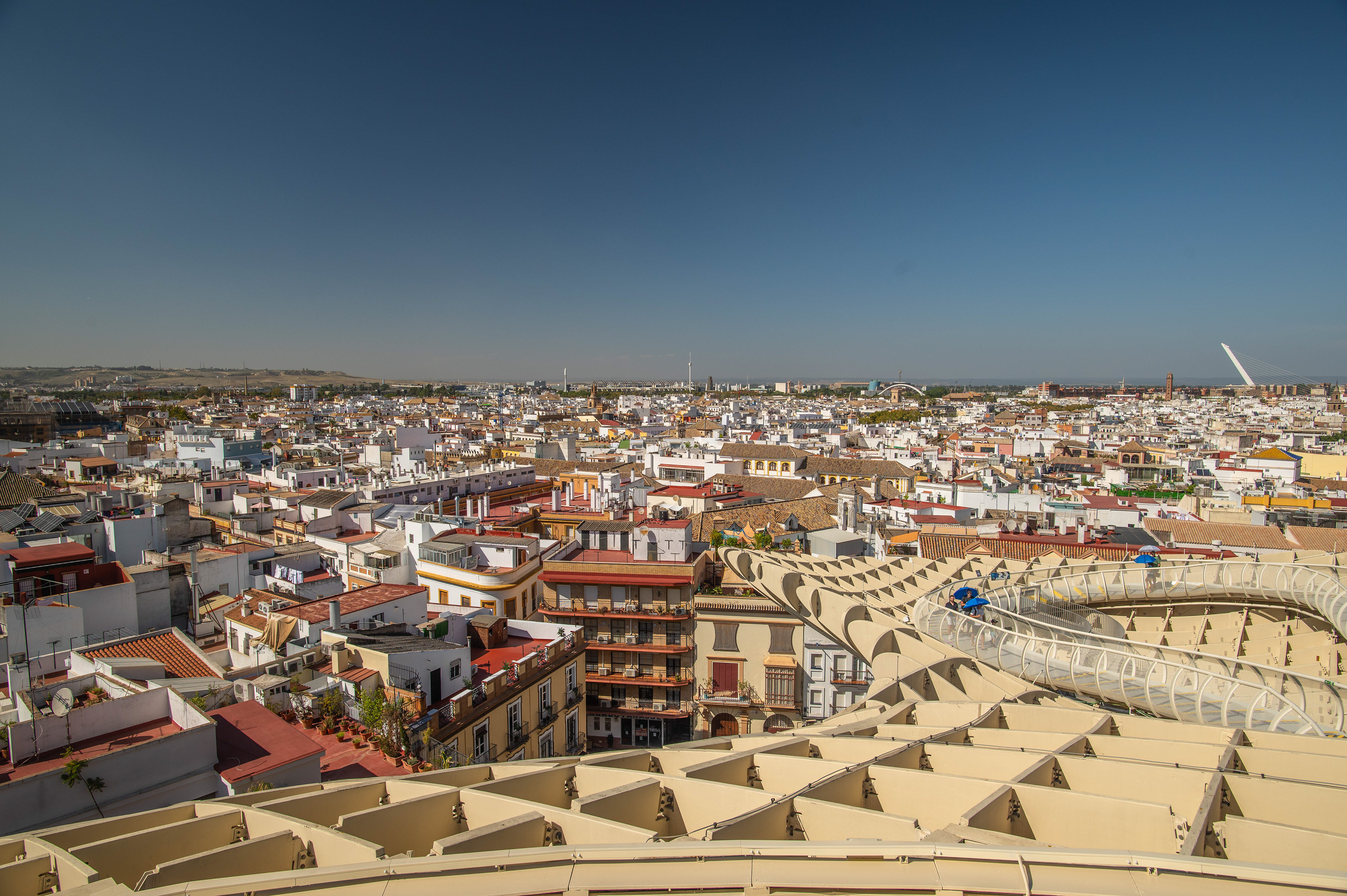 a panoramic view of Seville