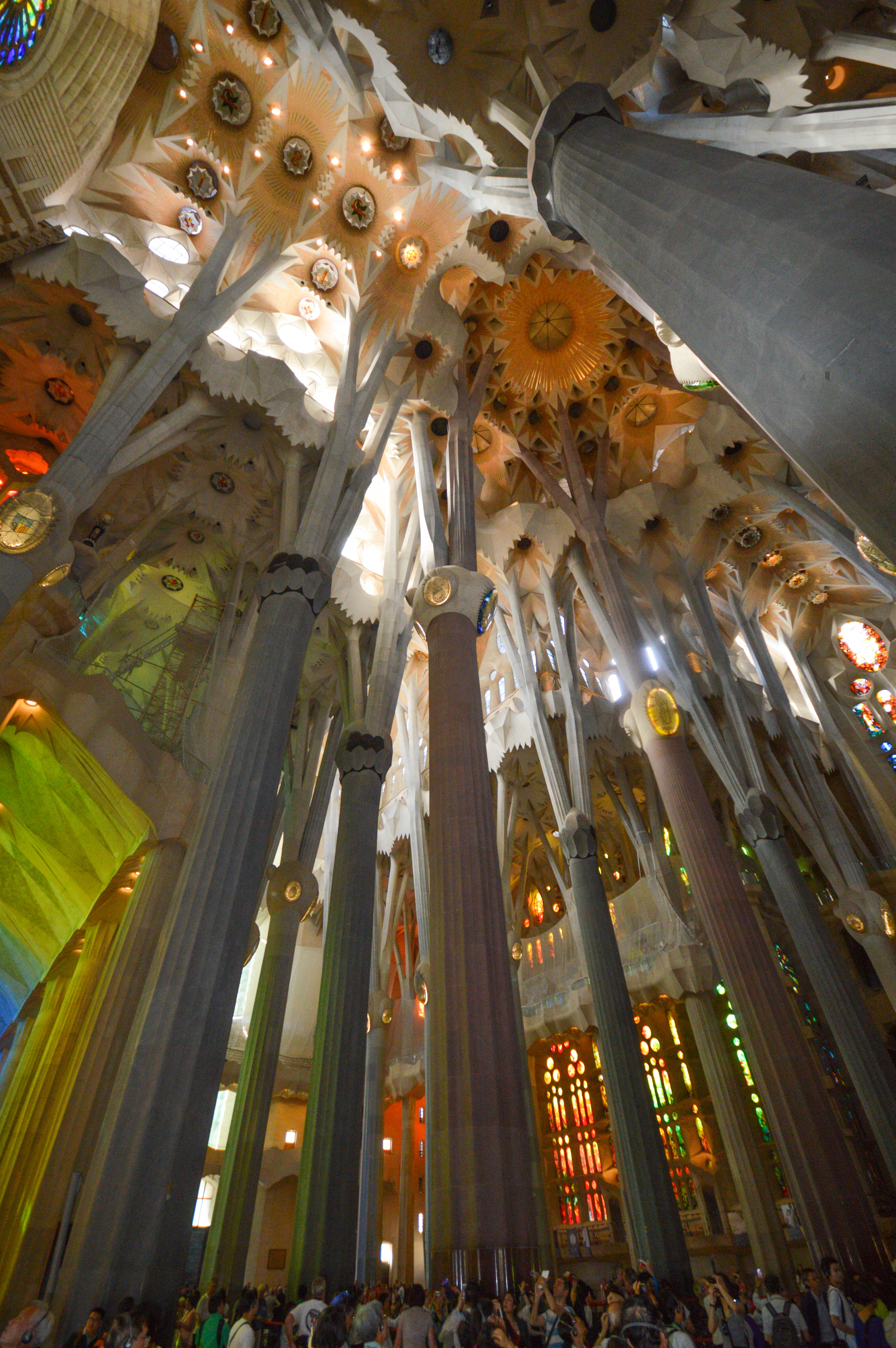 interior of the Sagrada Familia
