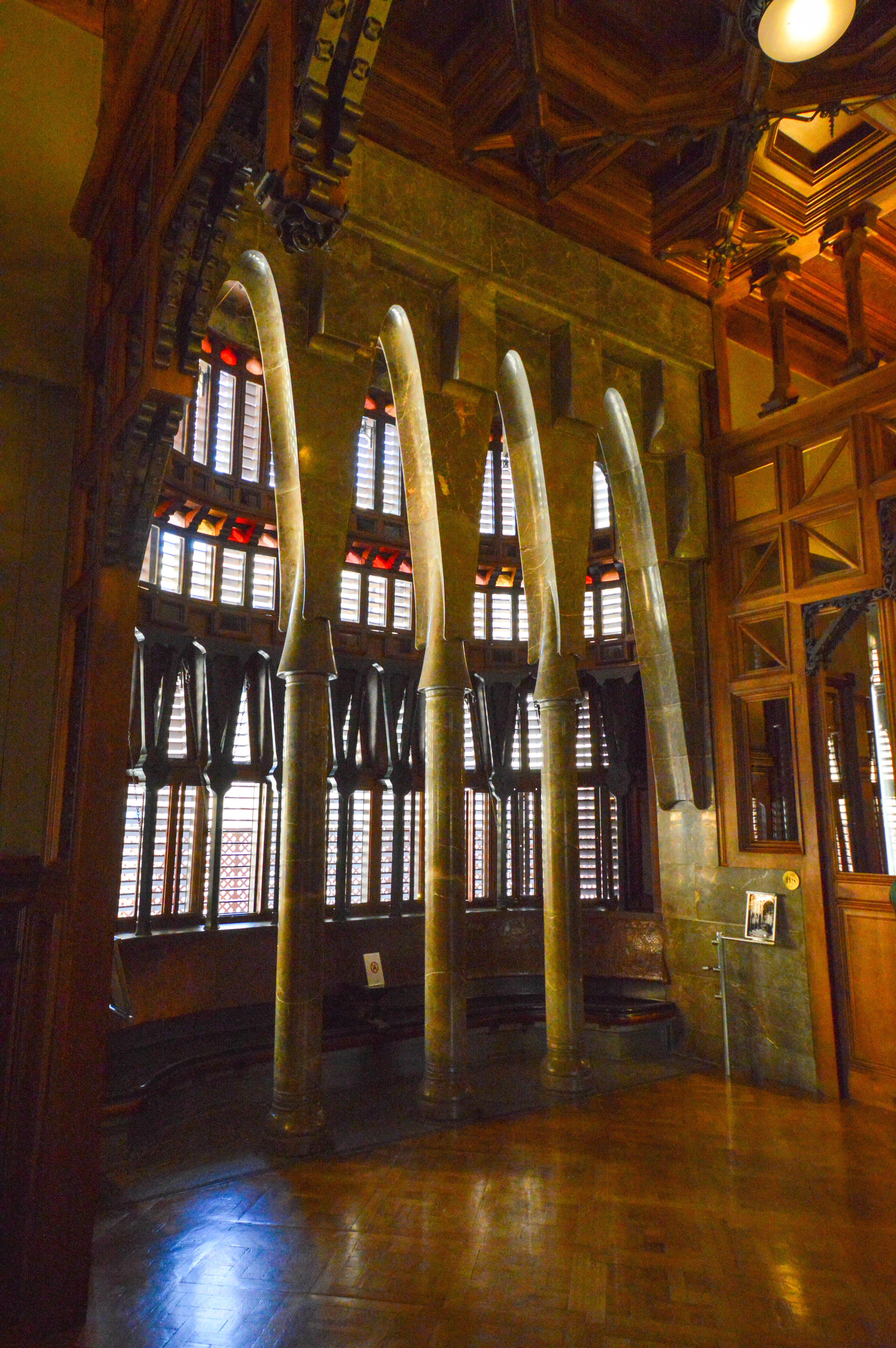 arched windows with stained glass