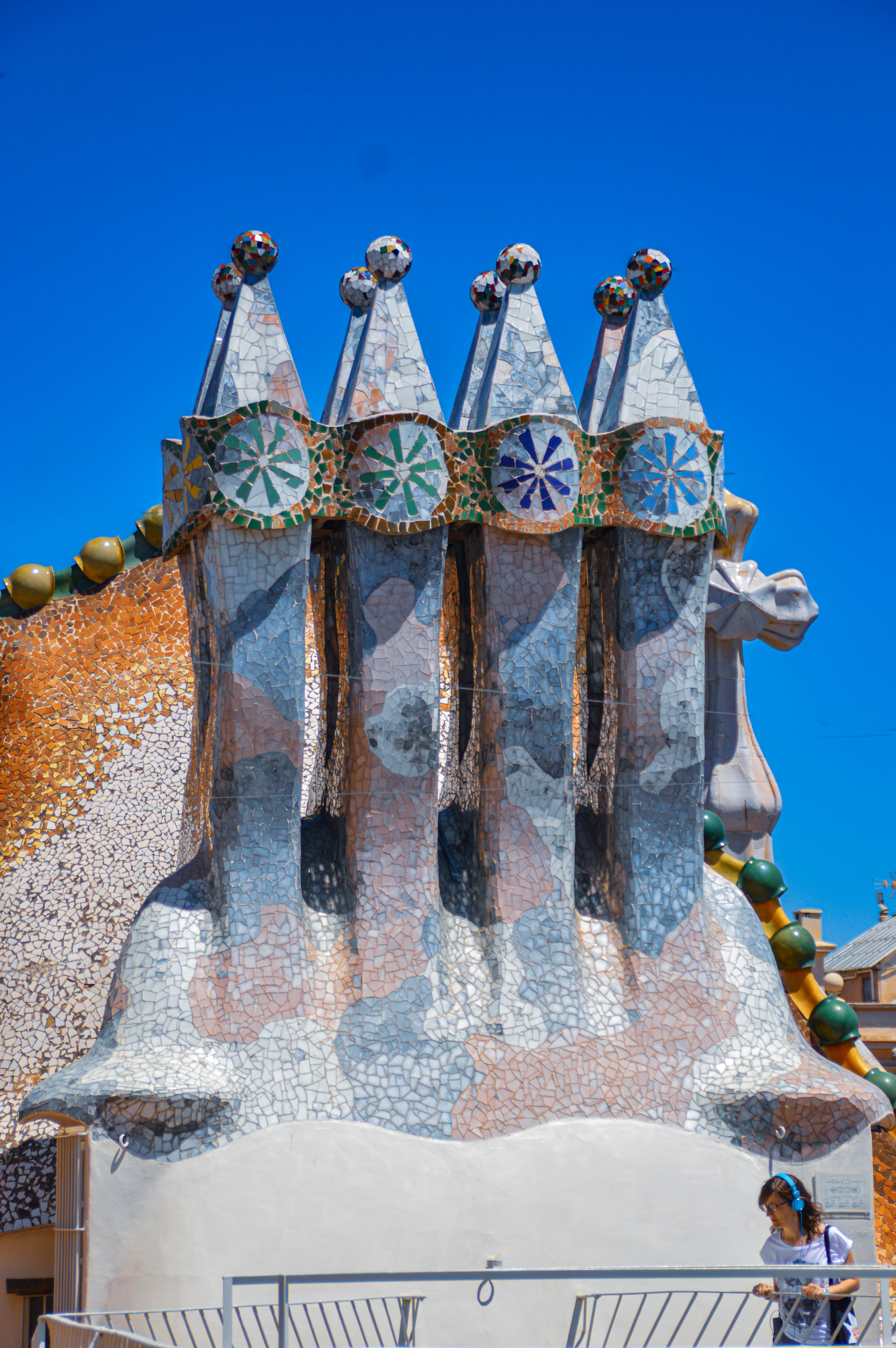 The architecture is whimsical and organic