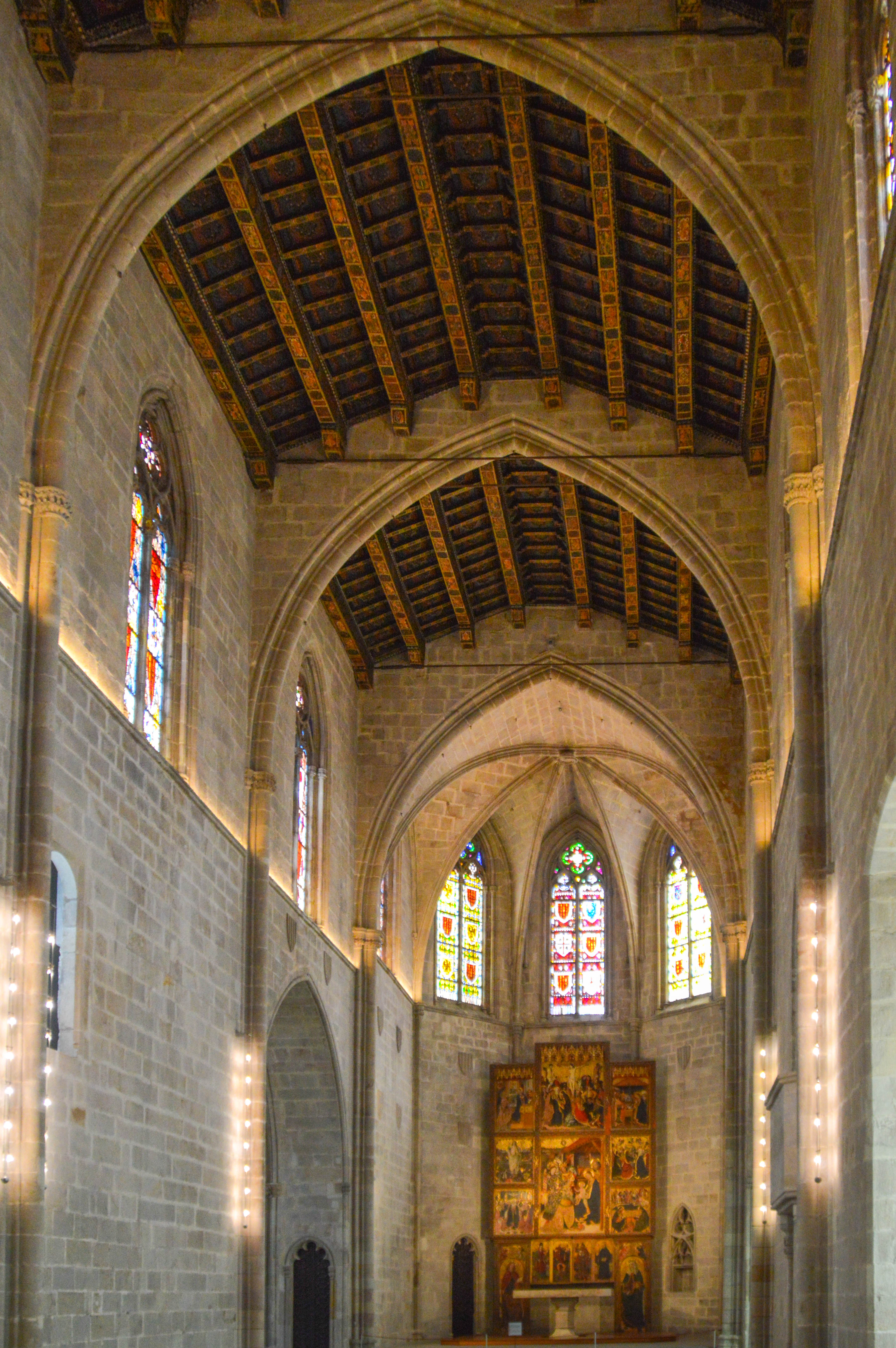 interior of a Gothic-style church,