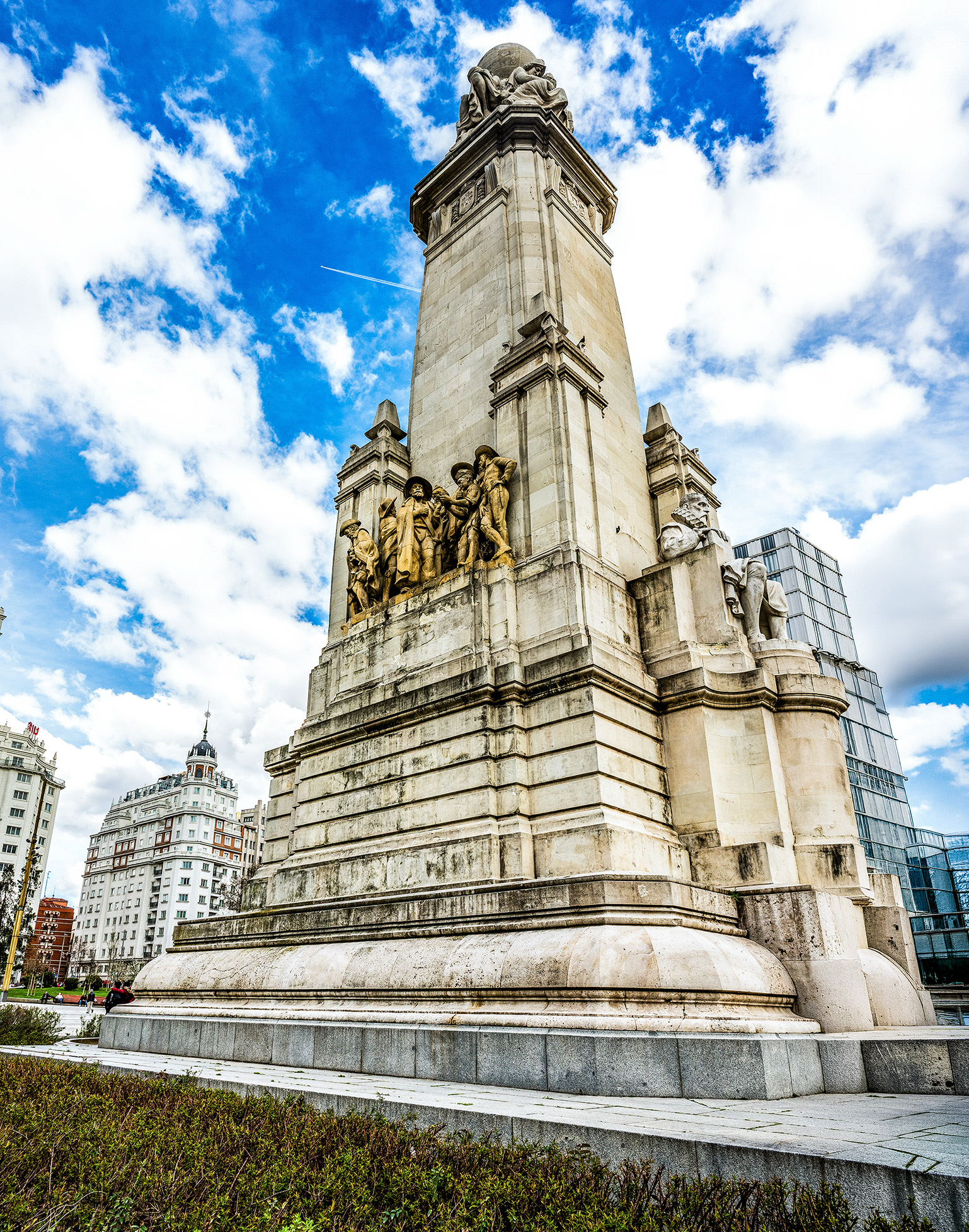 a large monument with intricate sculptures