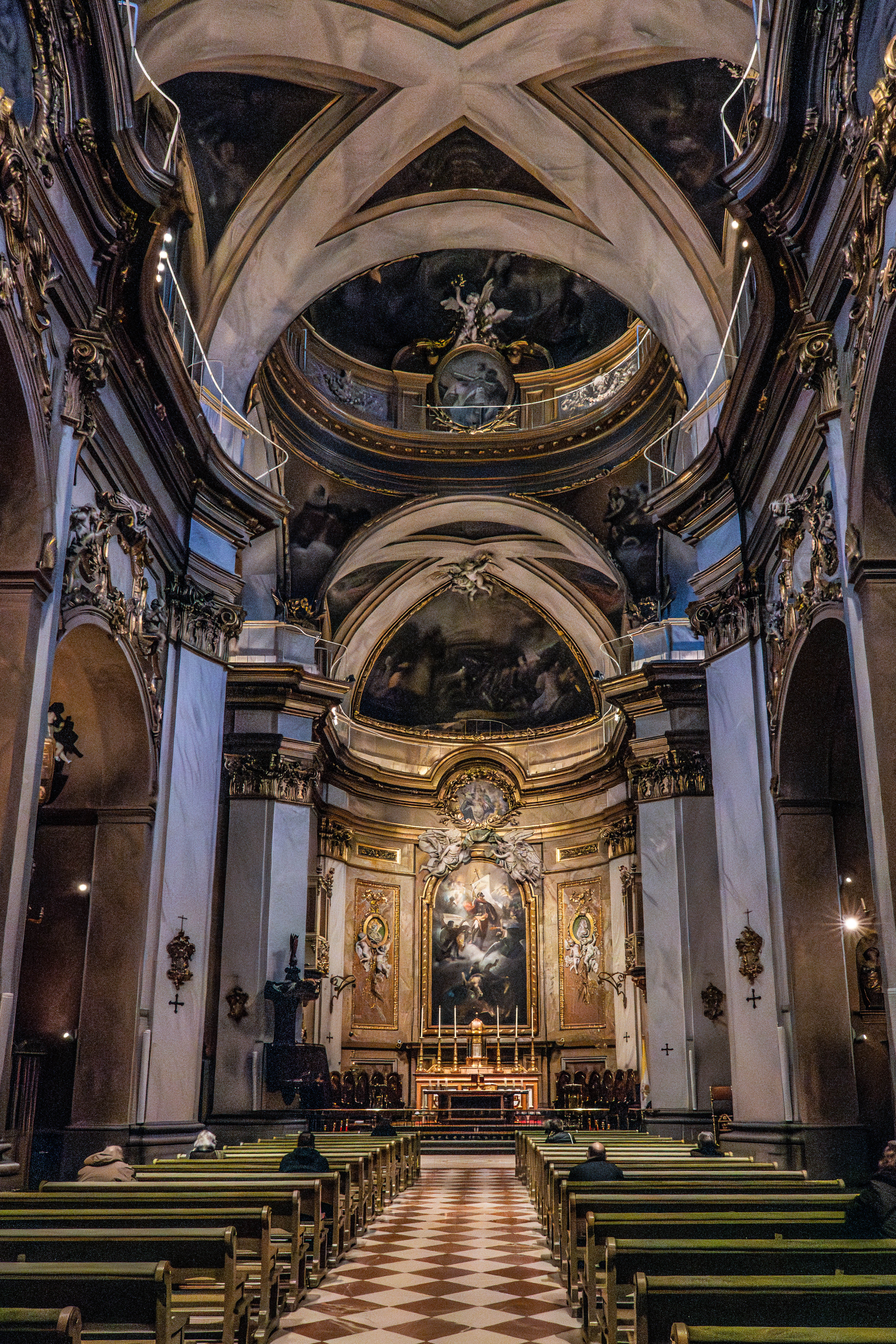 looking towards the altar