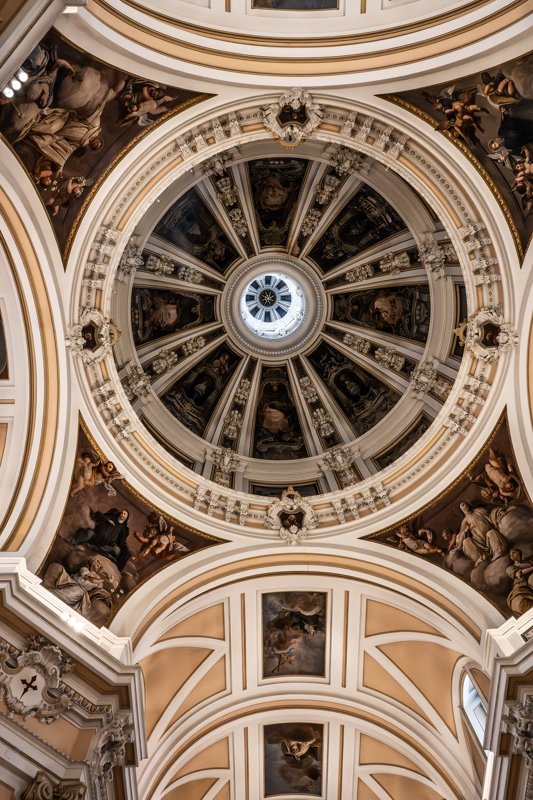 interior of a dome ceiling