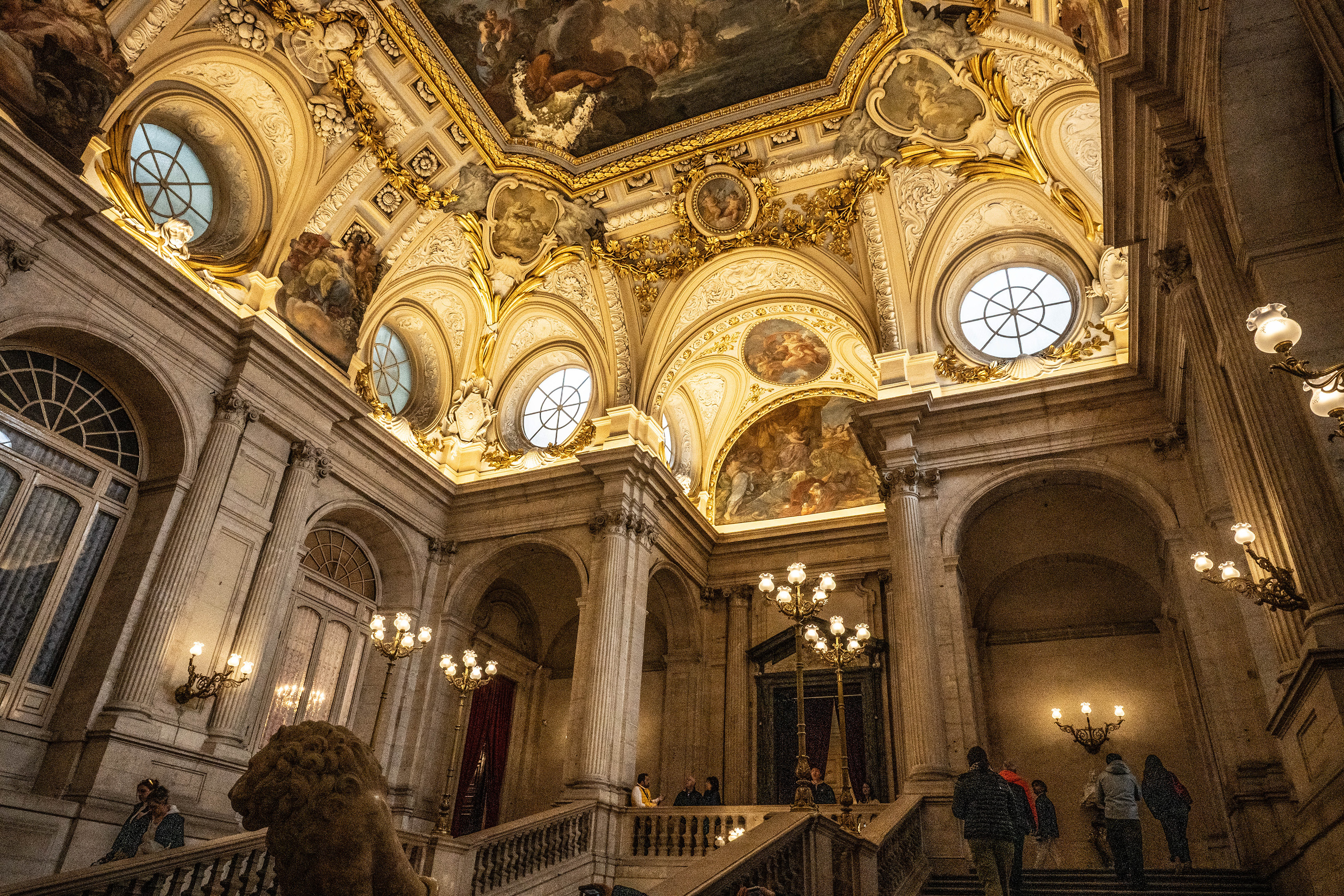 an opulent, grand interior space