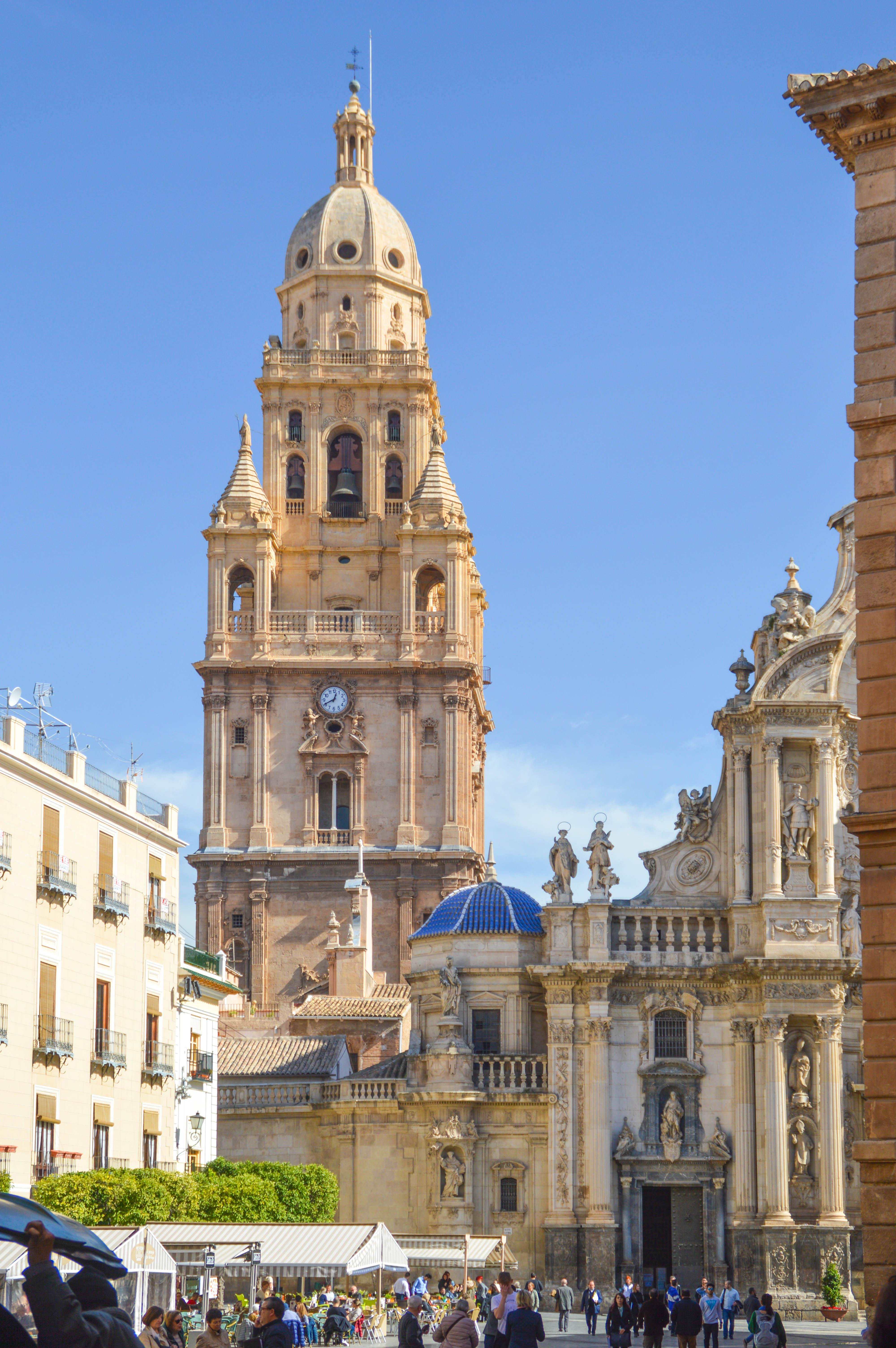 a tall, ornate bell tower and a large dome