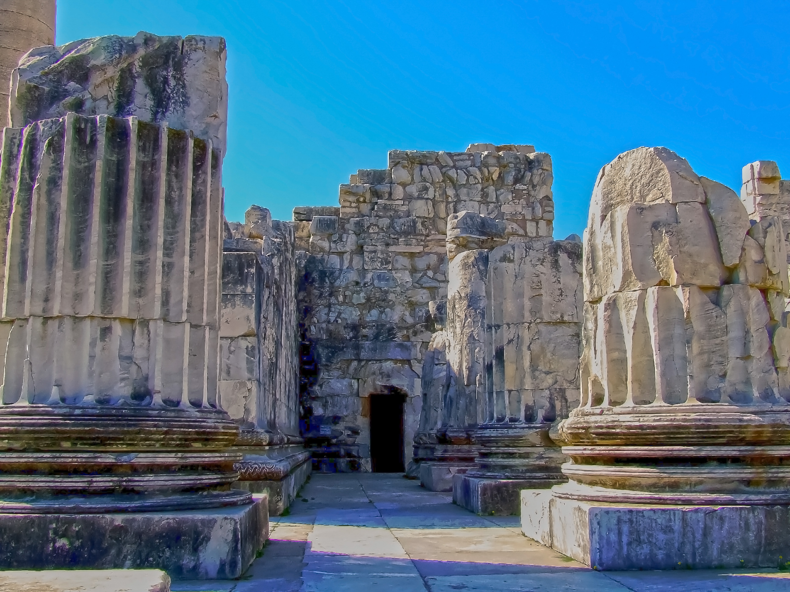 the ruins of an ancient stone structure
