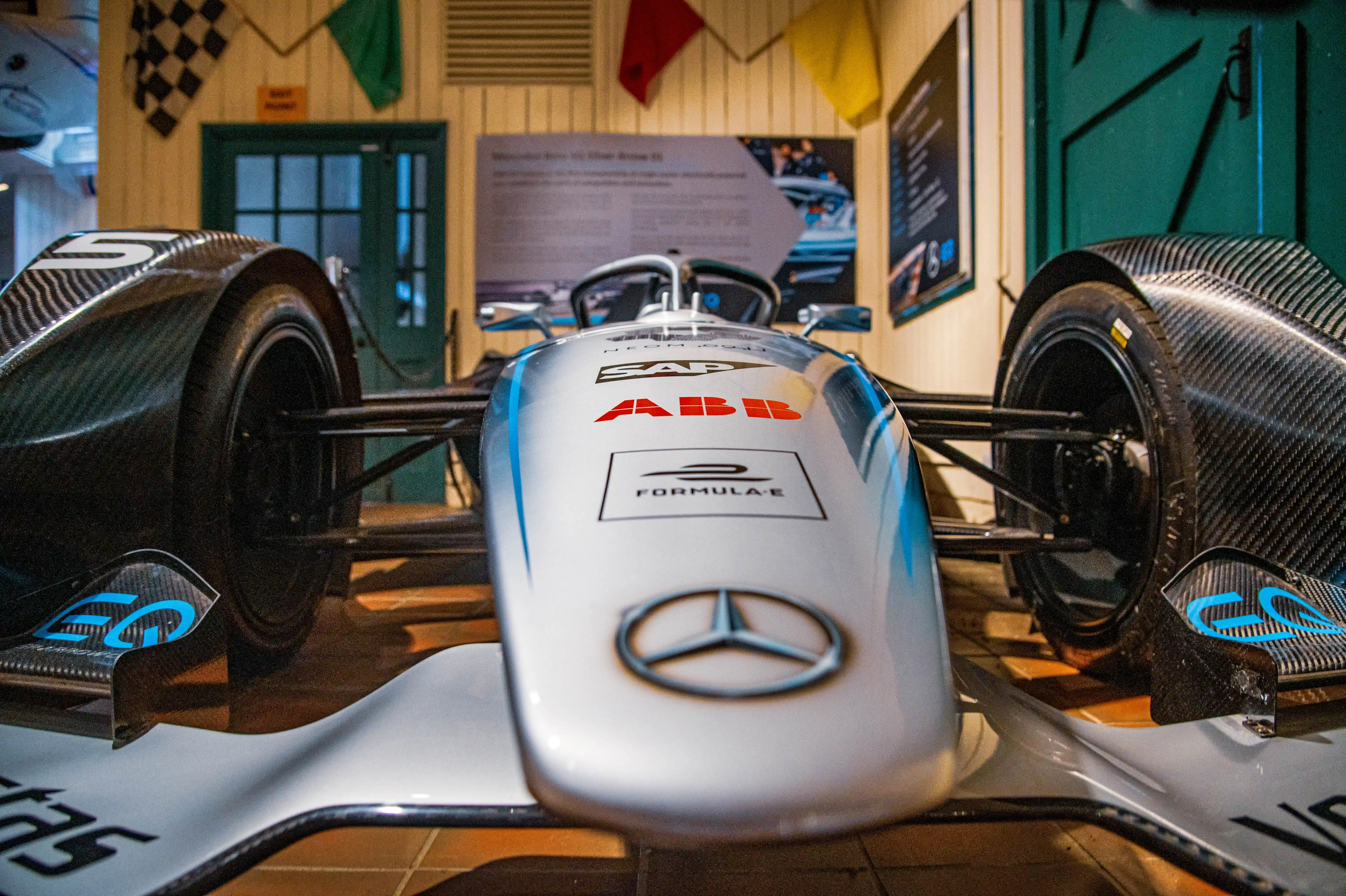 Mercedes-Benz EQ Formula E Car on Display