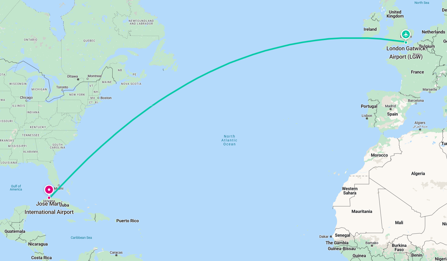 flight to cuba