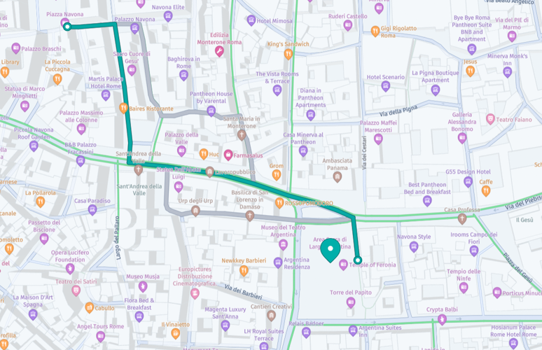 walking route