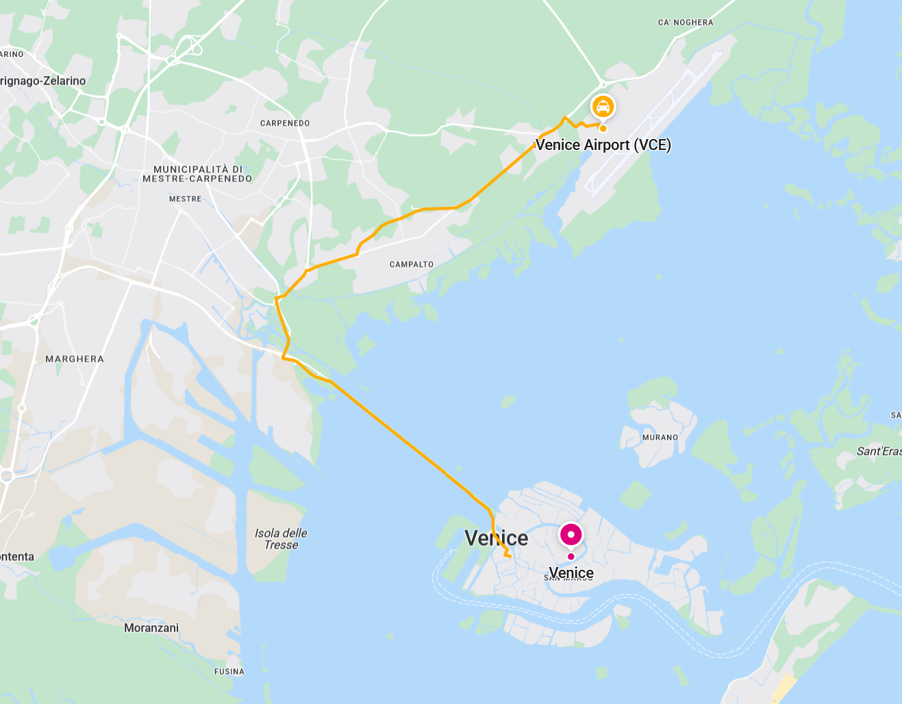 Airport to City Route