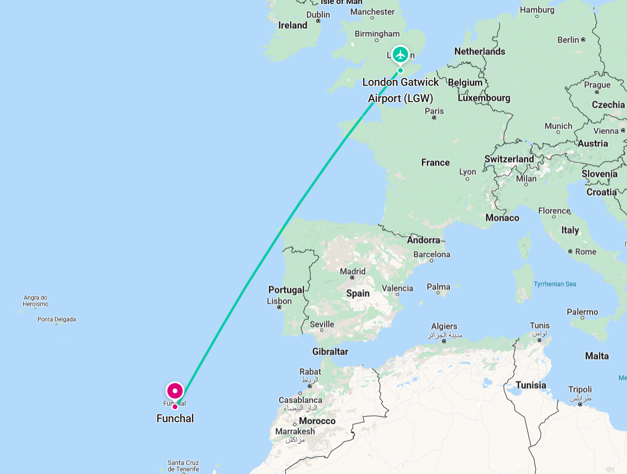 Fly to Madeira